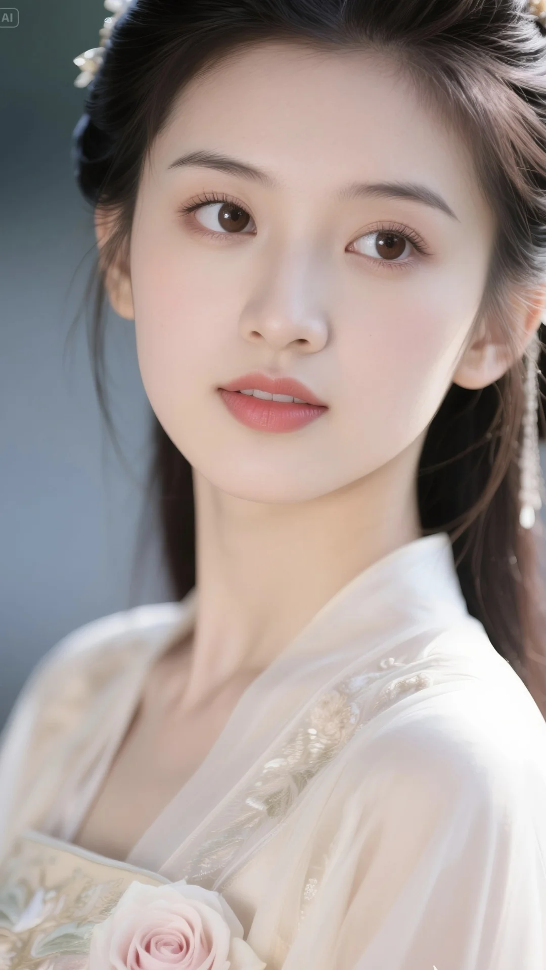 九曲廊深锁胭脂，一步莲华一步痴