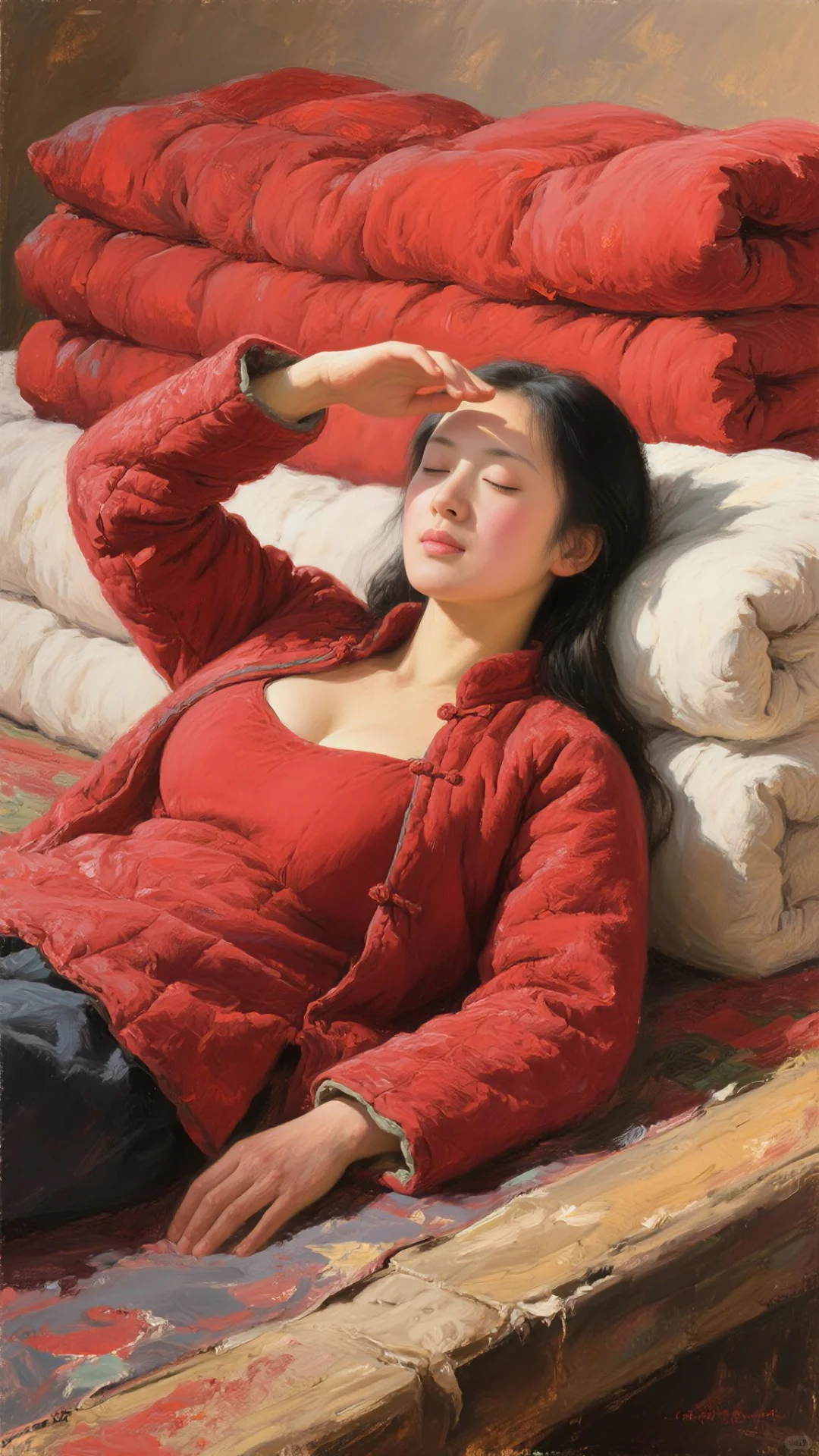 AI油画习作《阳光正好》系列3