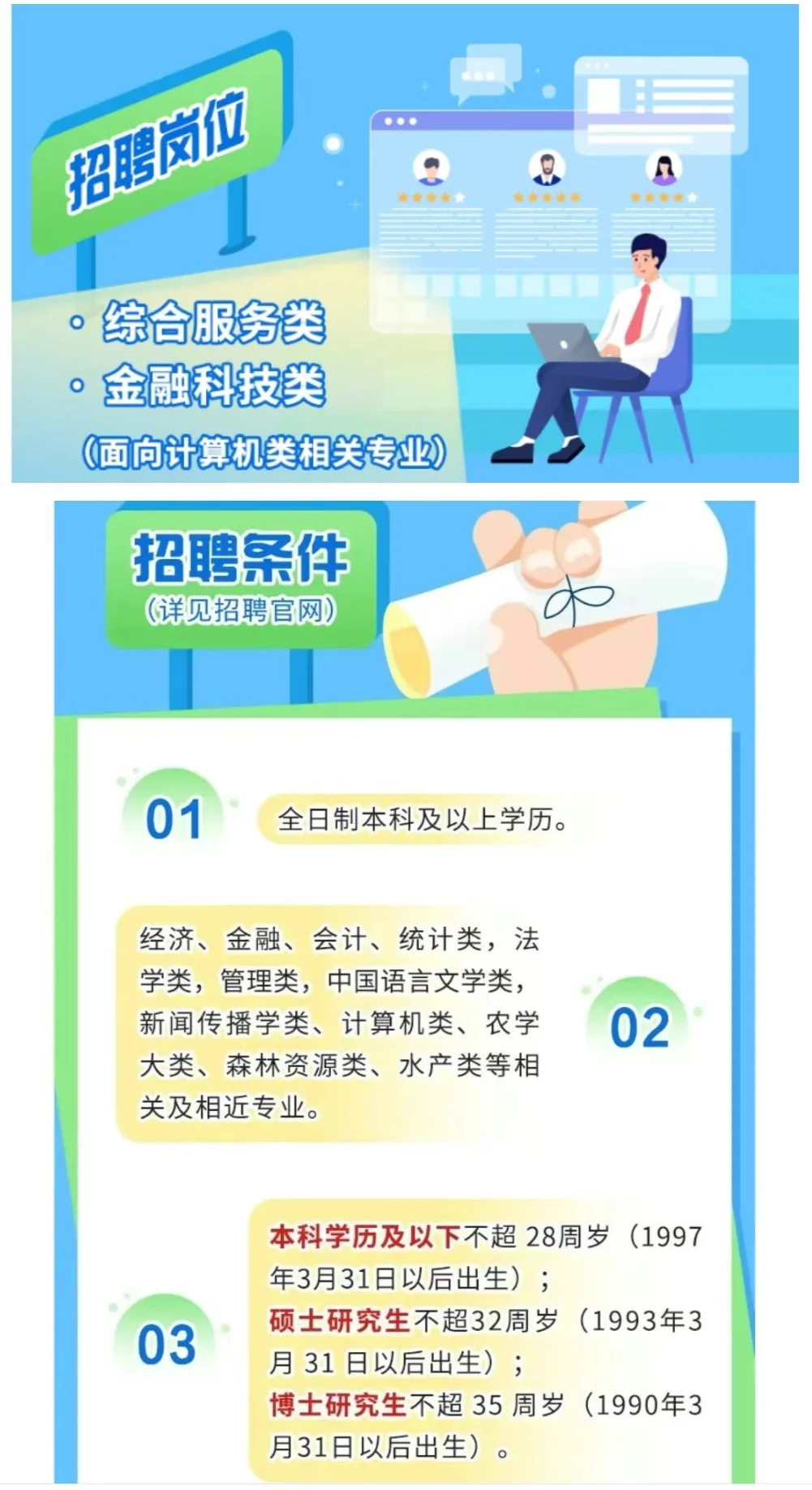 可免笔试 农学大类可报