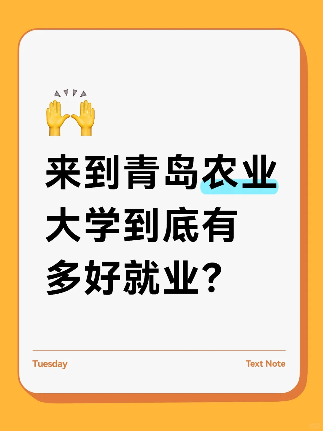 来到青岛农业大学到底有多好就业？