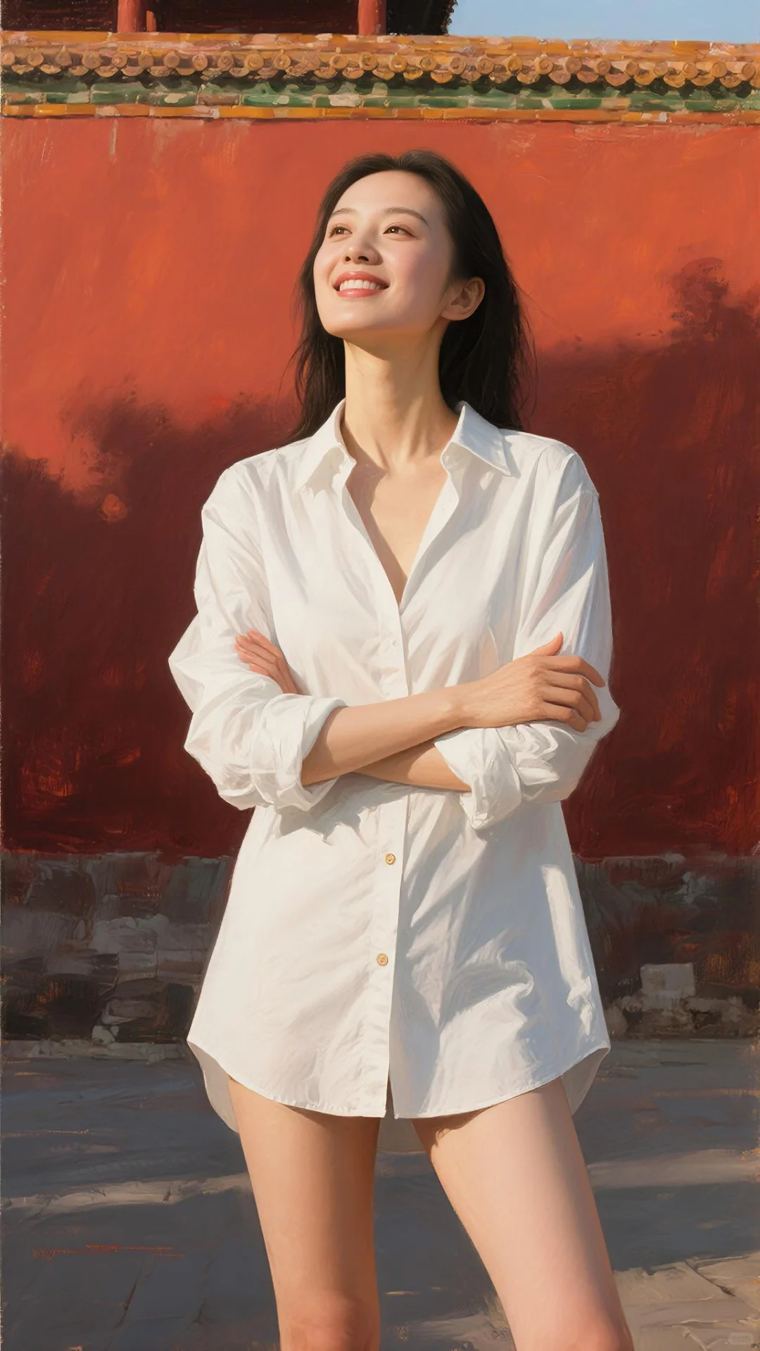 AI油画习作《致命吸引力—我的超模女友》系列2