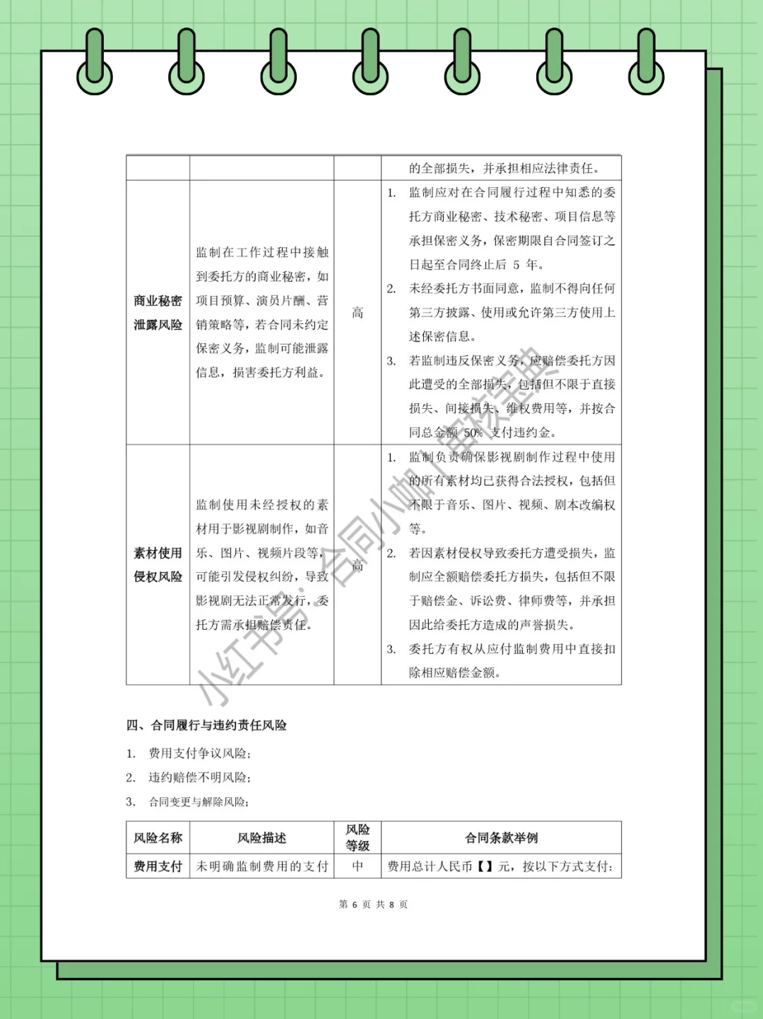 审核宝典丨《影视监制聘用合同》如何审核