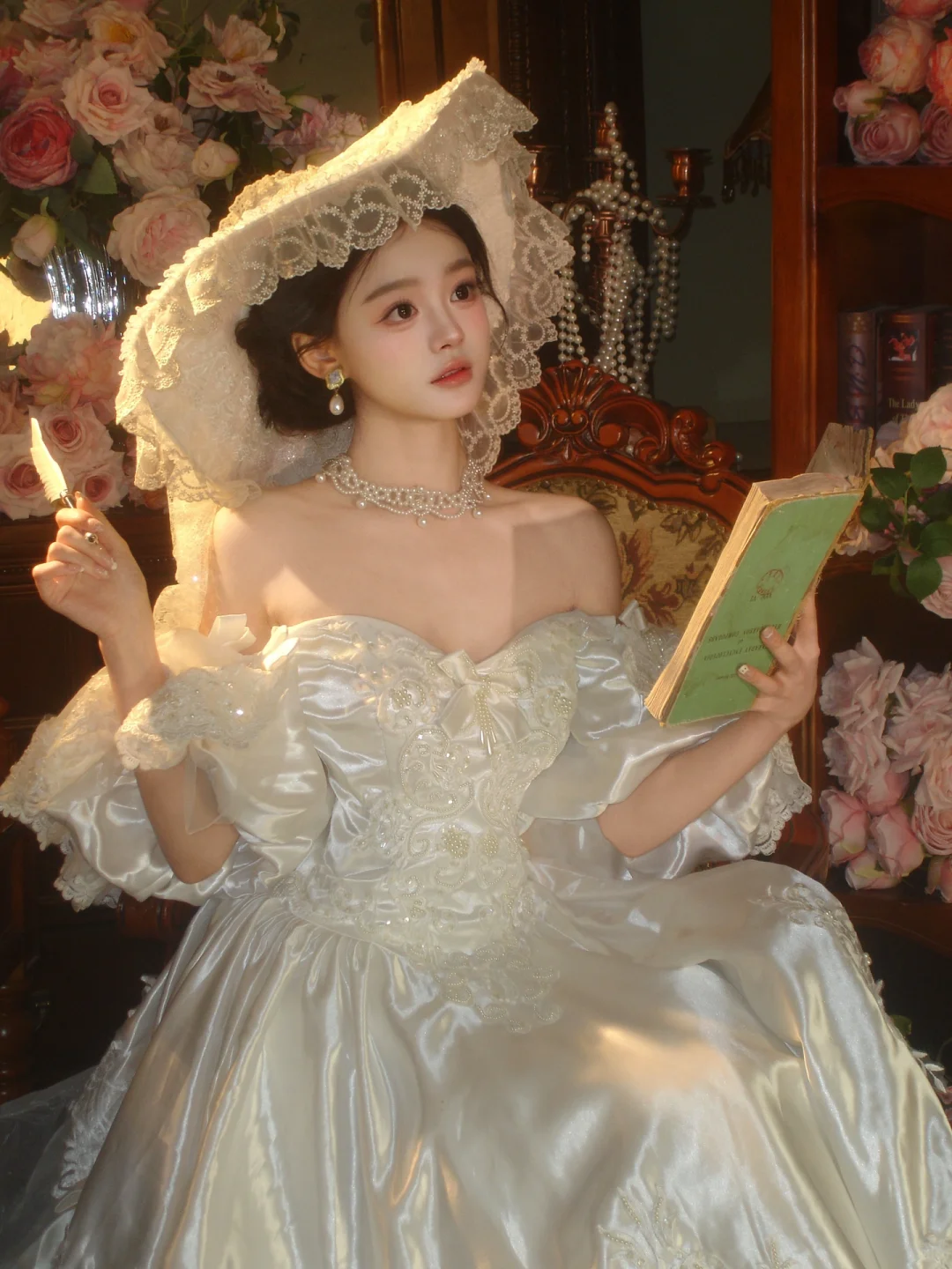 ccd拍的复古画报婚纱