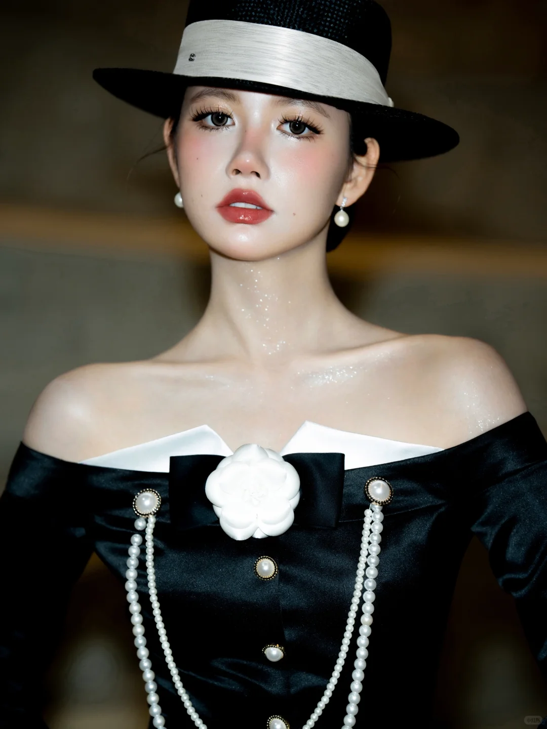 香奈儿女郎的经典黑与白♟️Jennie同款写真