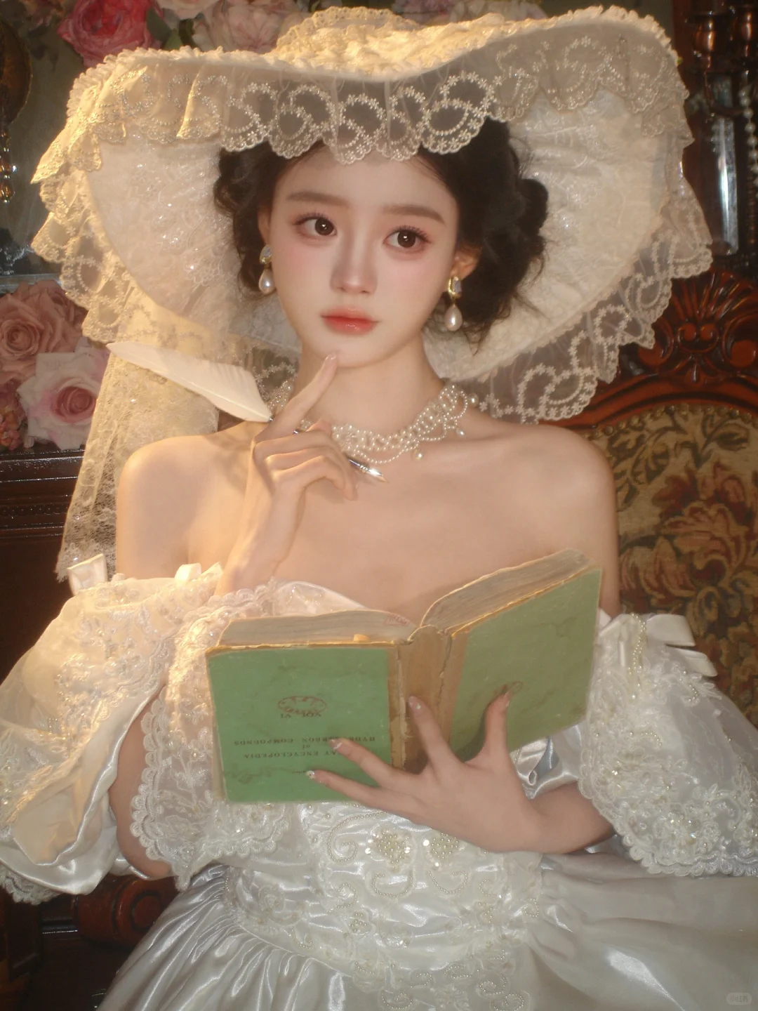 ccd拍的复古画报婚纱