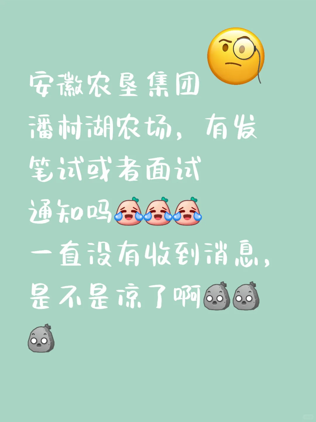 安徽农垦集团面试？