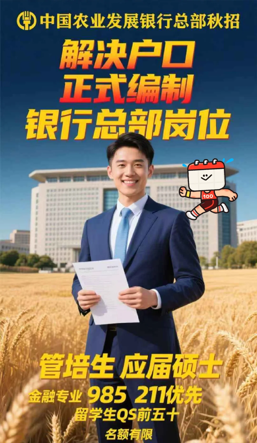 农发行。管培生。秋招,应届硕士!!