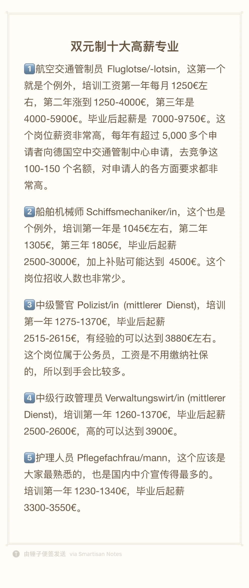 双元制十大高薪专业(文字版)