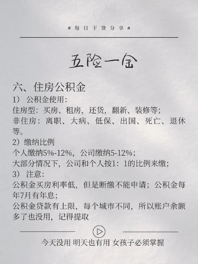 “打工人必须要知道的五险一金”