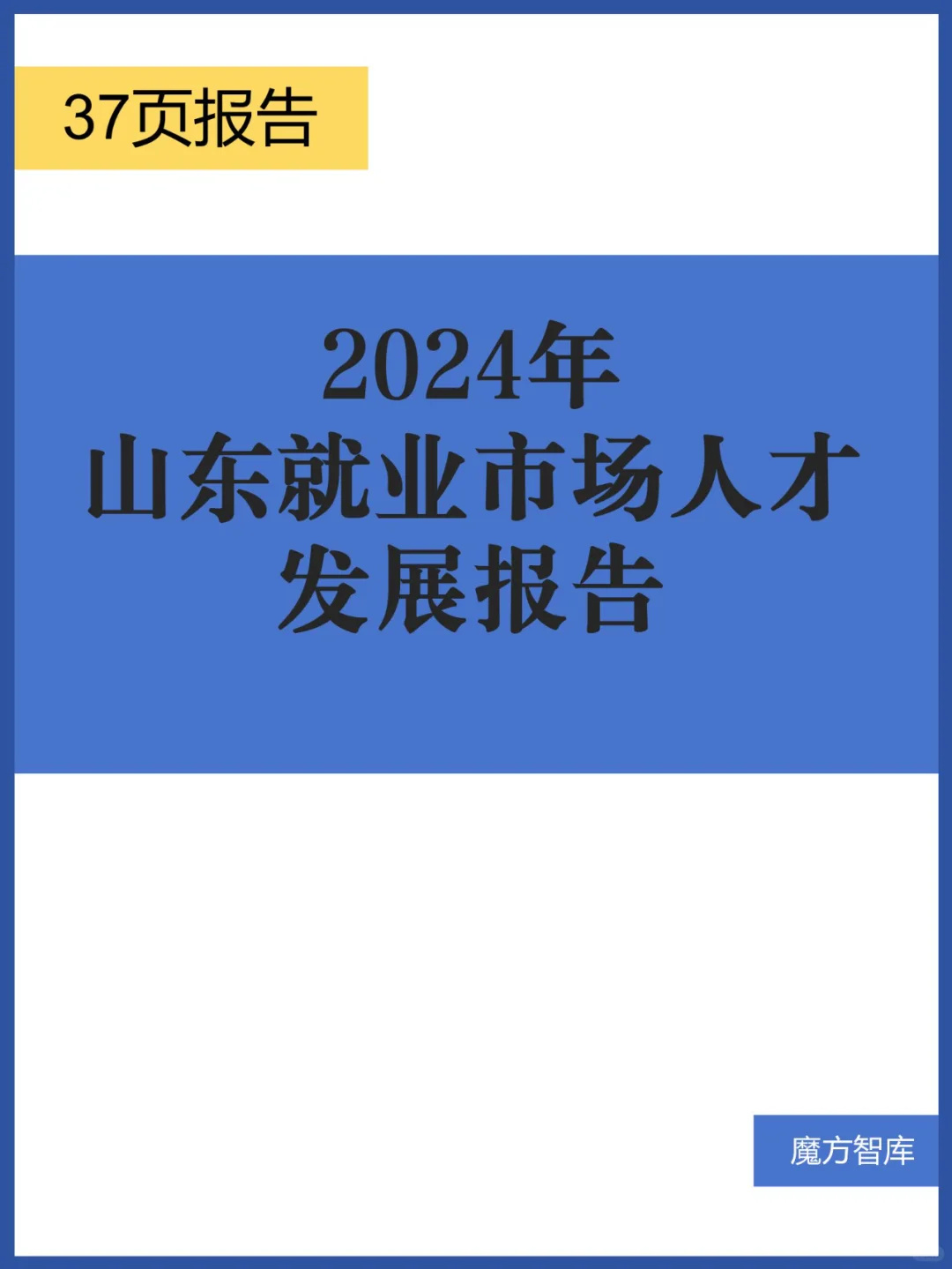 2025年山东就业市场人才发展报告