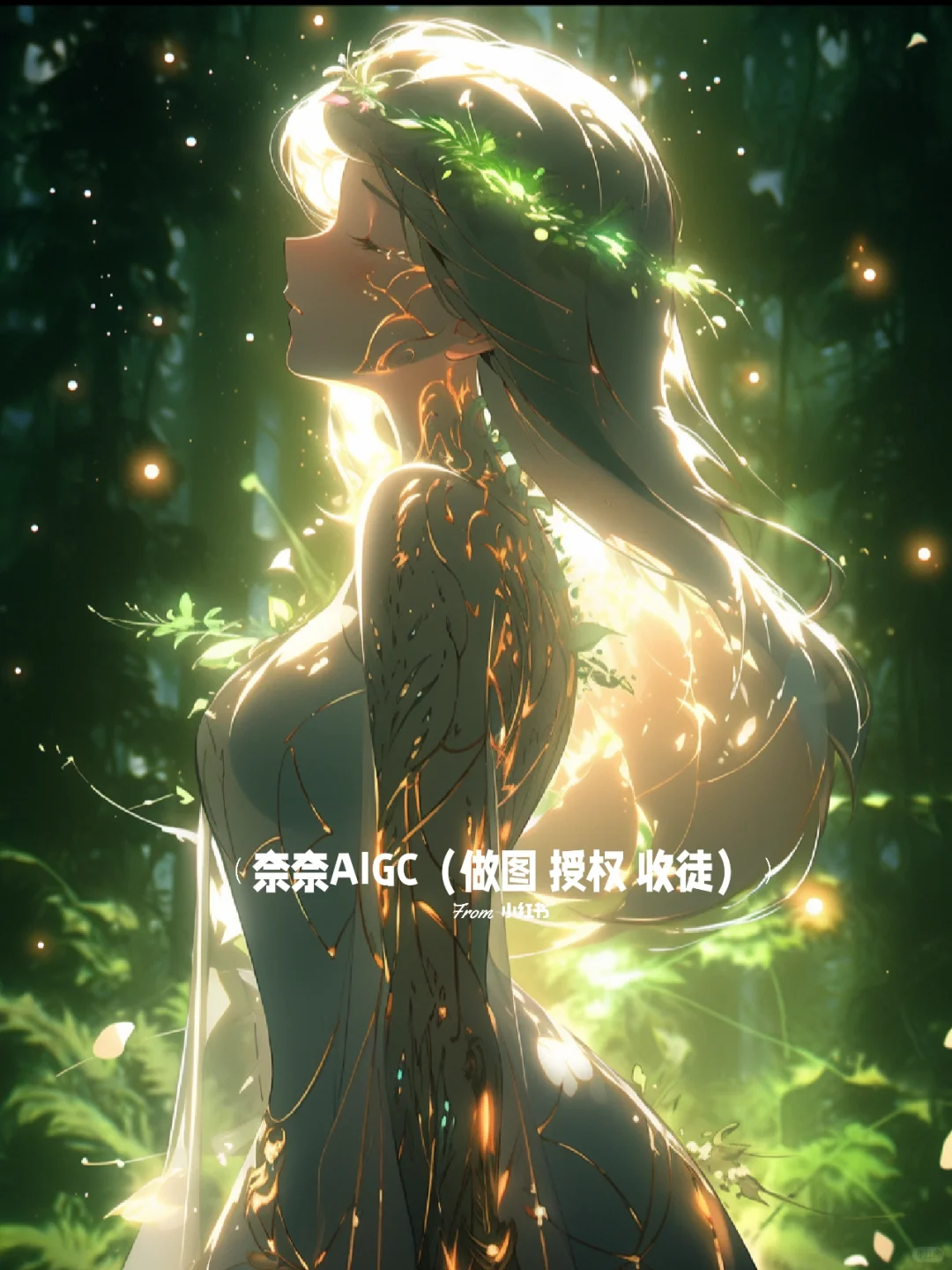 自然之灵 背影|?绝美森林女神特写美图