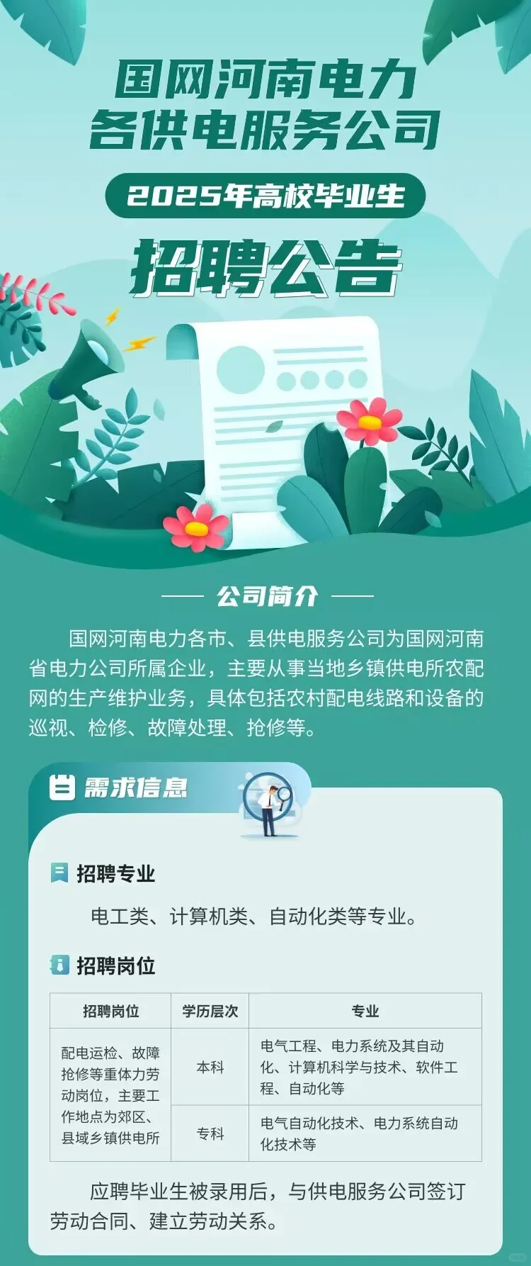 河南农网招聘流程