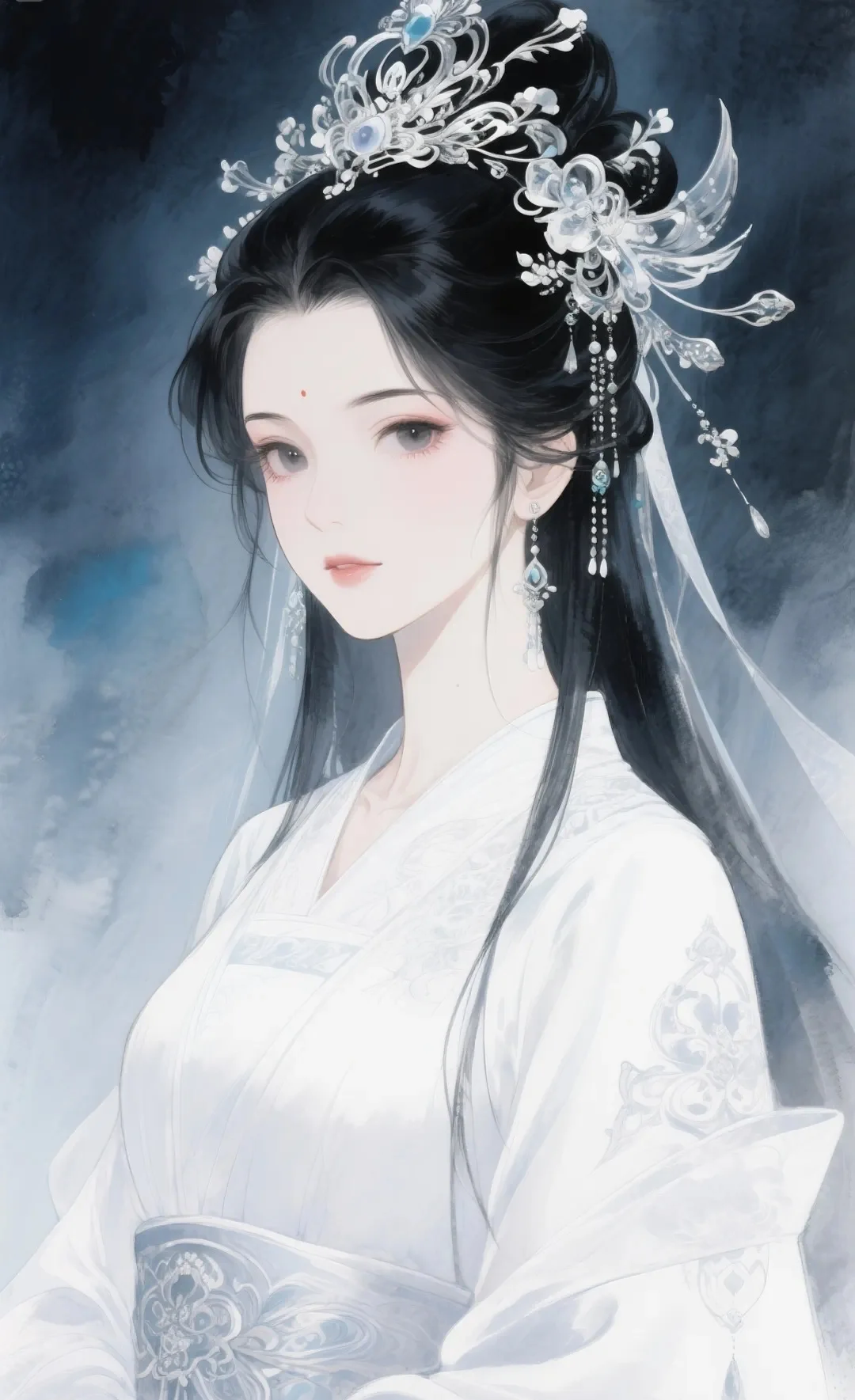 古风美女，AI绘画