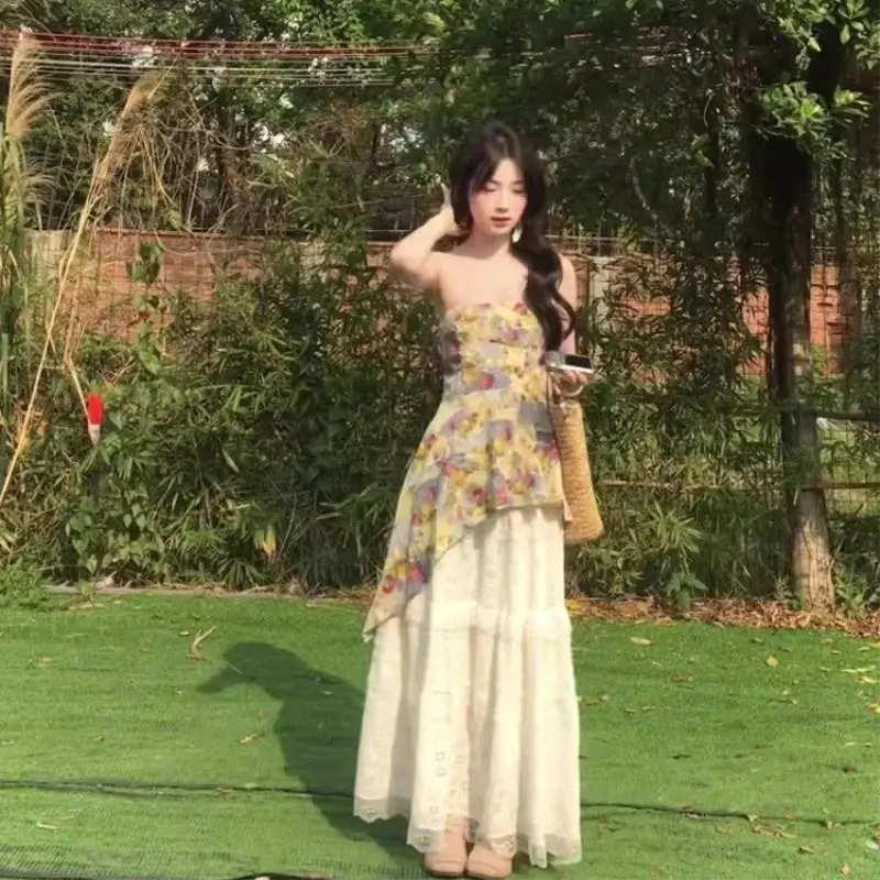 一字肩碎花辣妹T，夏日纯欲风天花板?