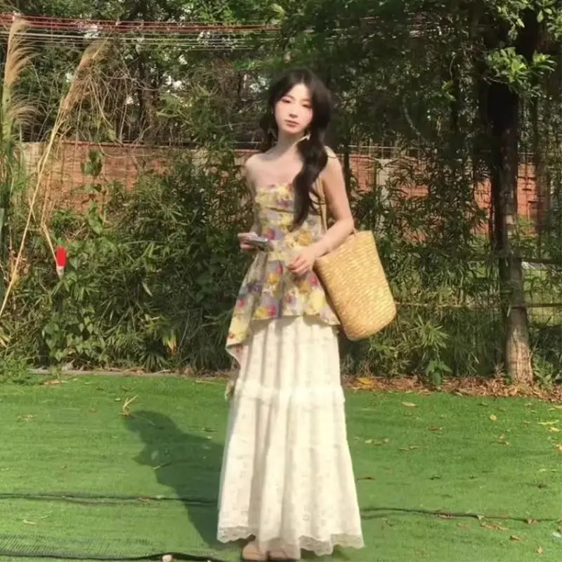 一字肩碎花辣妹T，夏日纯欲风天花板?