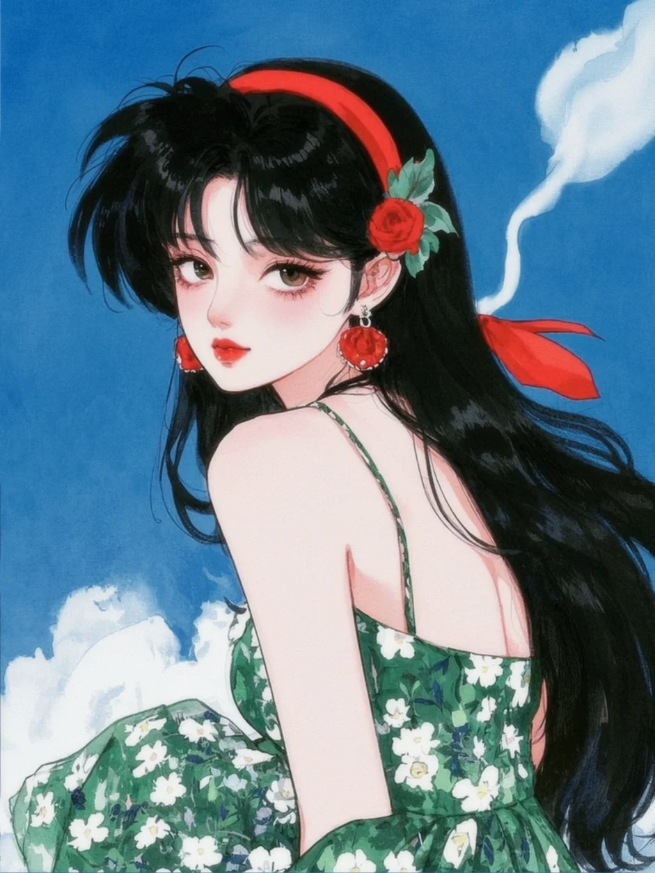 Ai画美人|明艳动人?