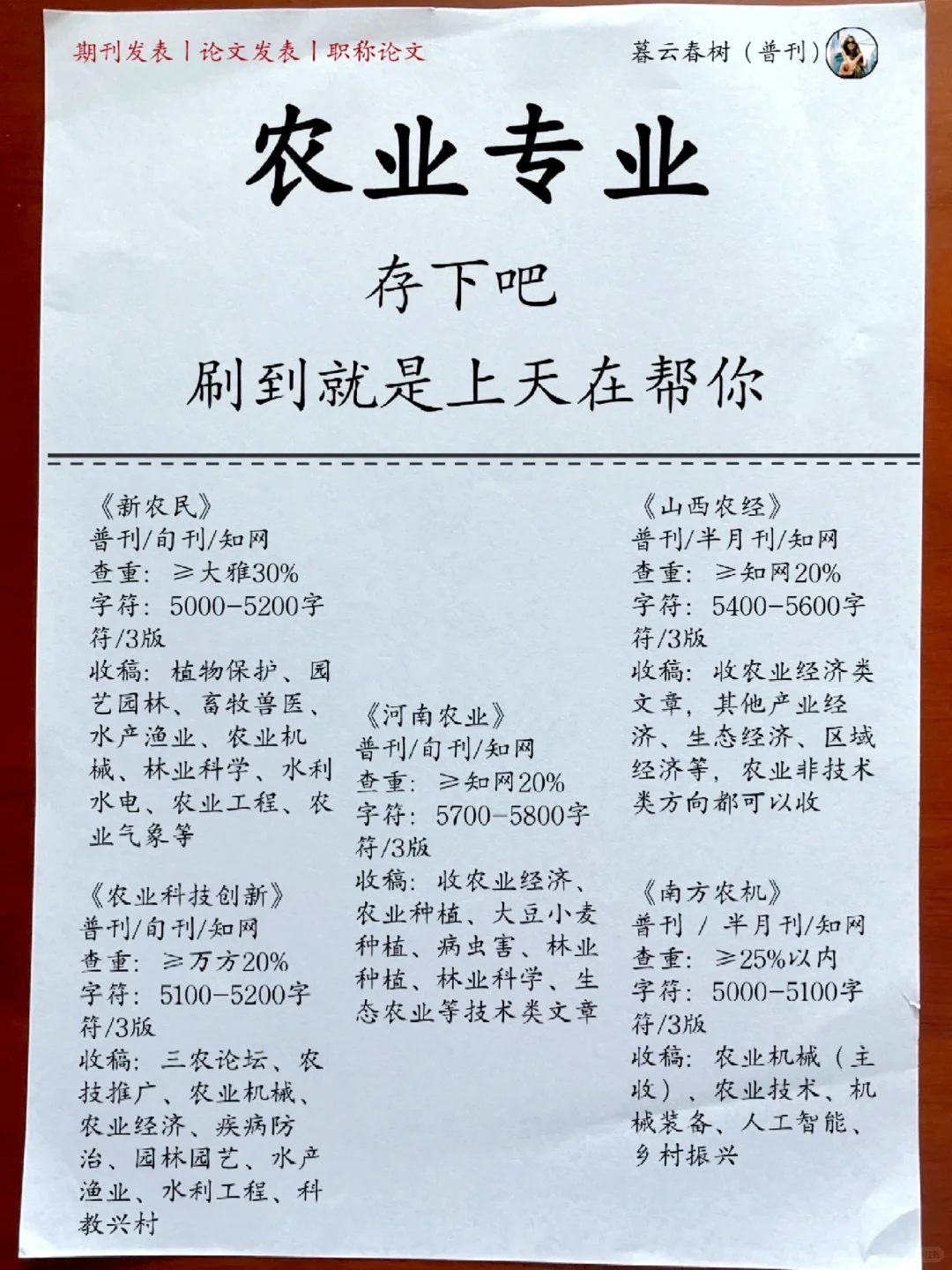 农业专业要是早点刷到,也不至于天天熬夜啊