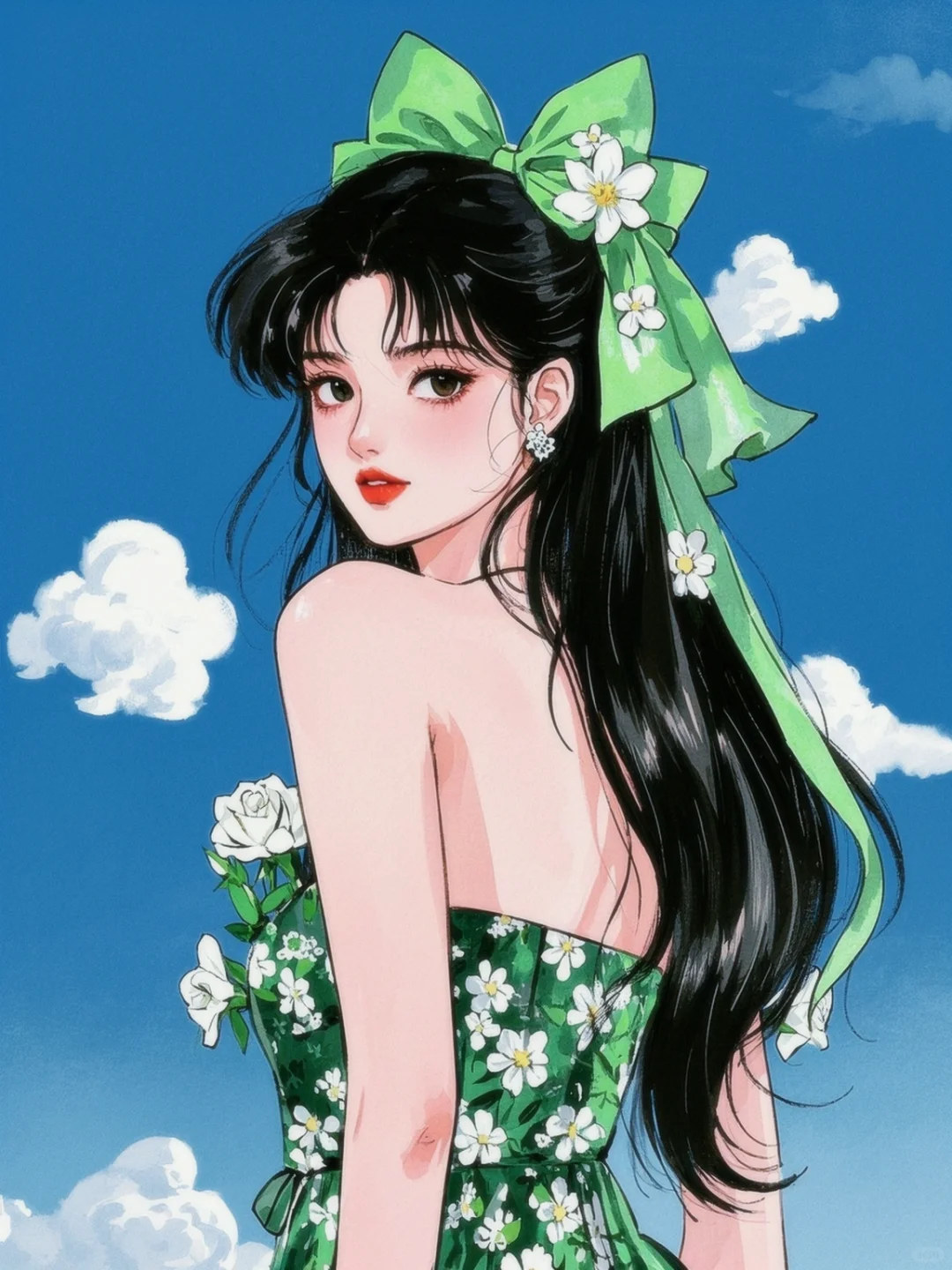 Ai画美人|明艳动人?