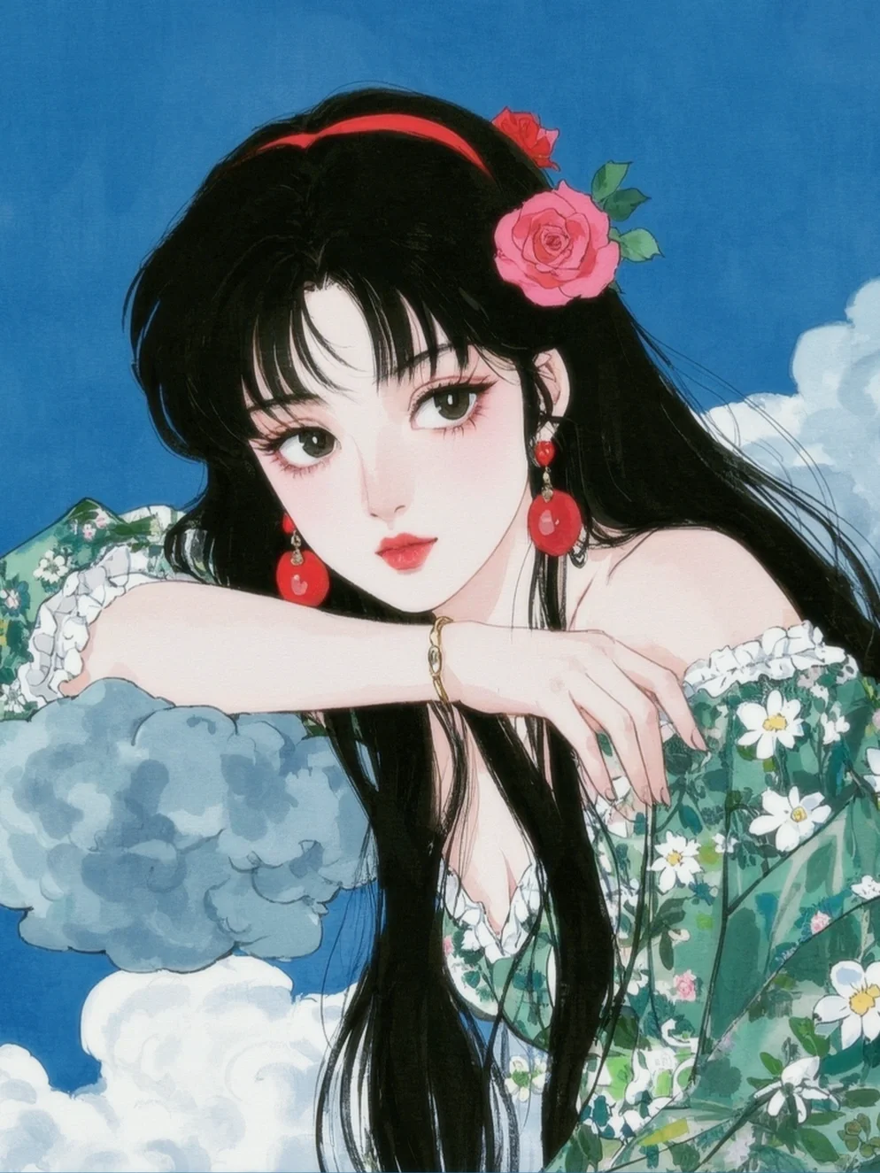 Ai画美人|明艳动人?