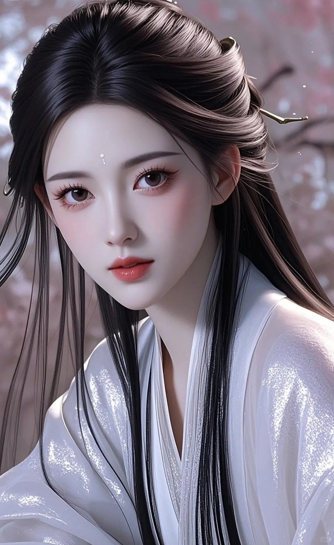 古风美女，AI绘画