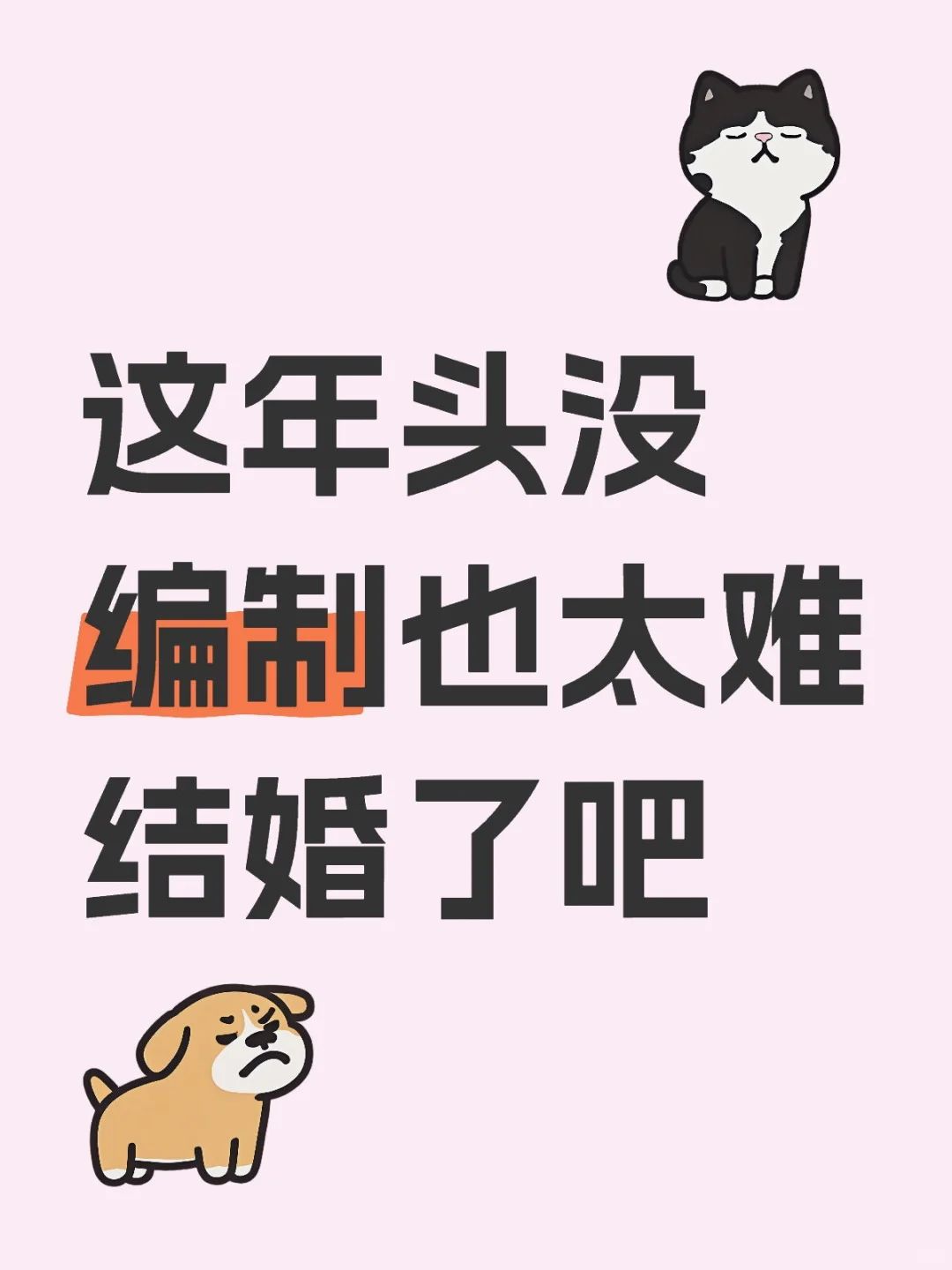 没有编制真的太难了！