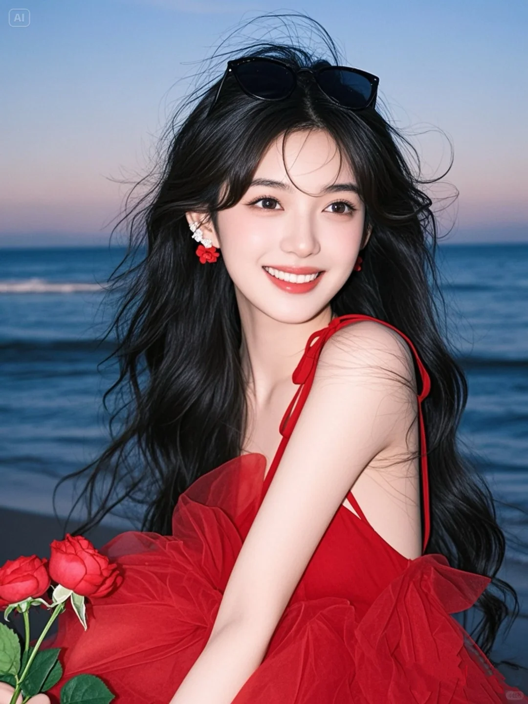 AI生成-氛围感女头
