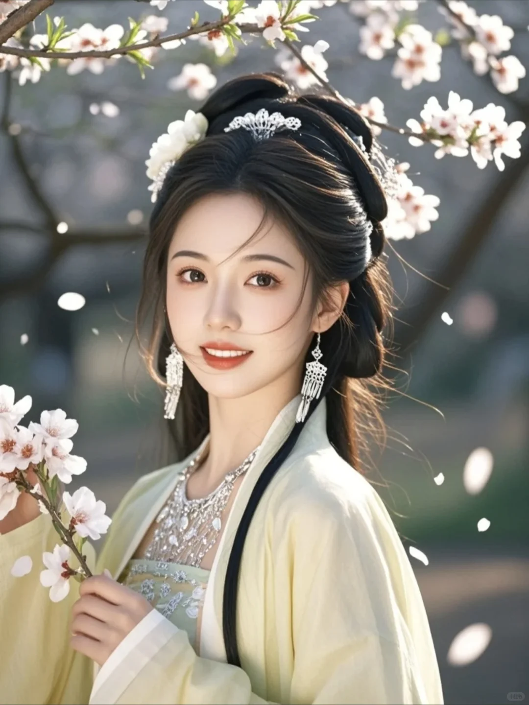 桃花浅深处，似匀深浅妆～AI生成