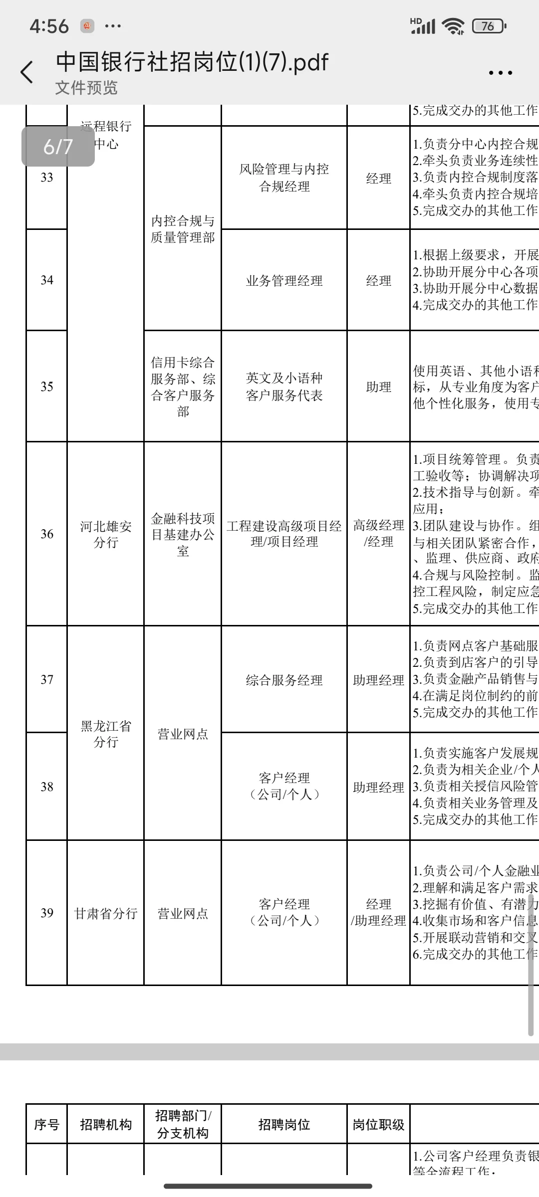 中国银行社招公告发布！