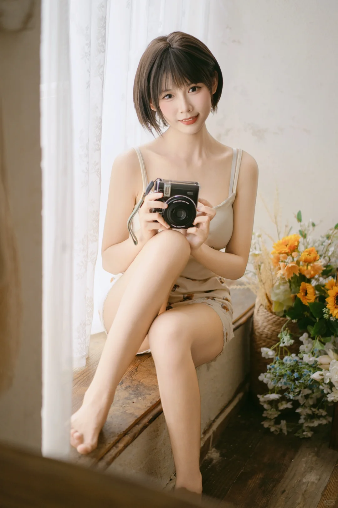 居家少女写真、慵懒感拉满(暖调)