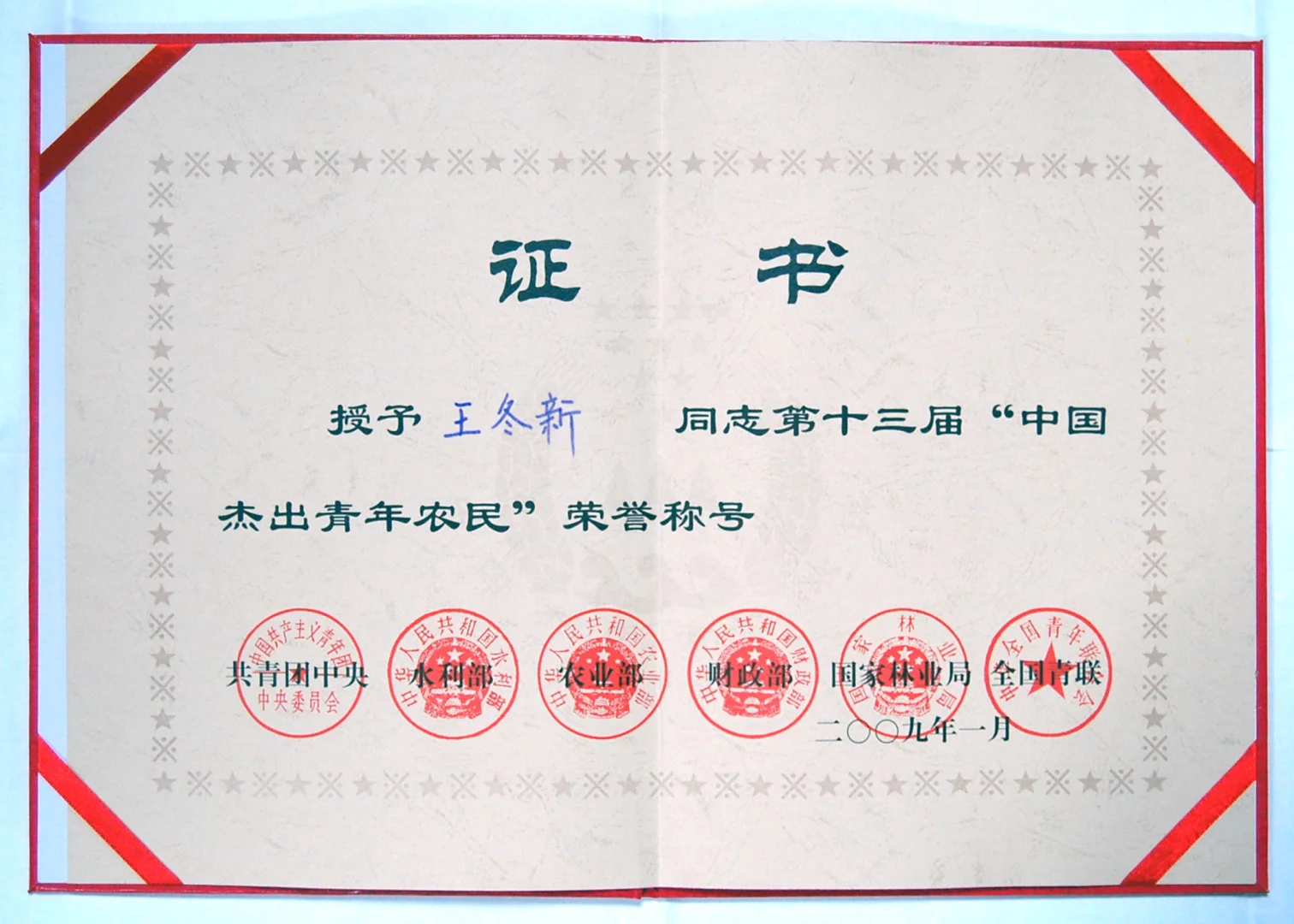 中国杰出青年农民