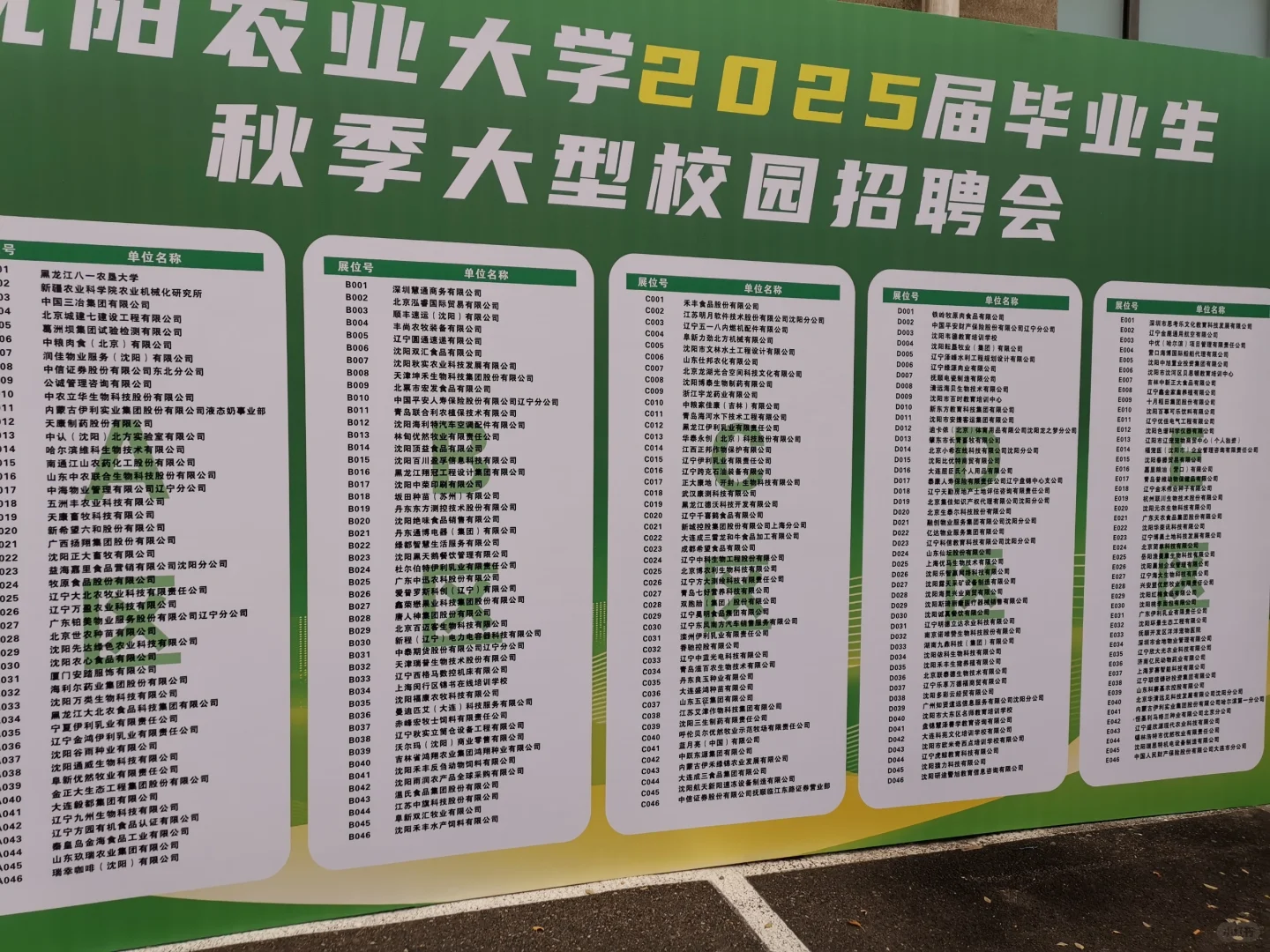 之前沈阳农业大学