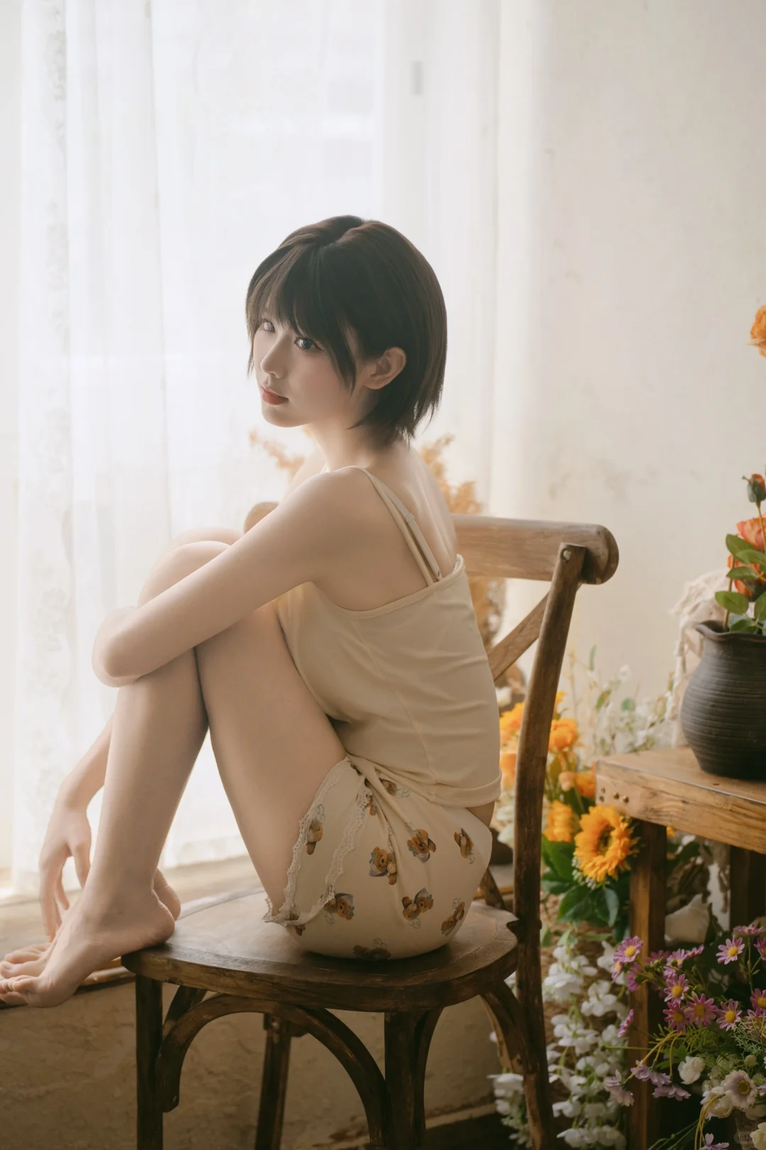 居家少女写真、慵懒感拉满(暖调)