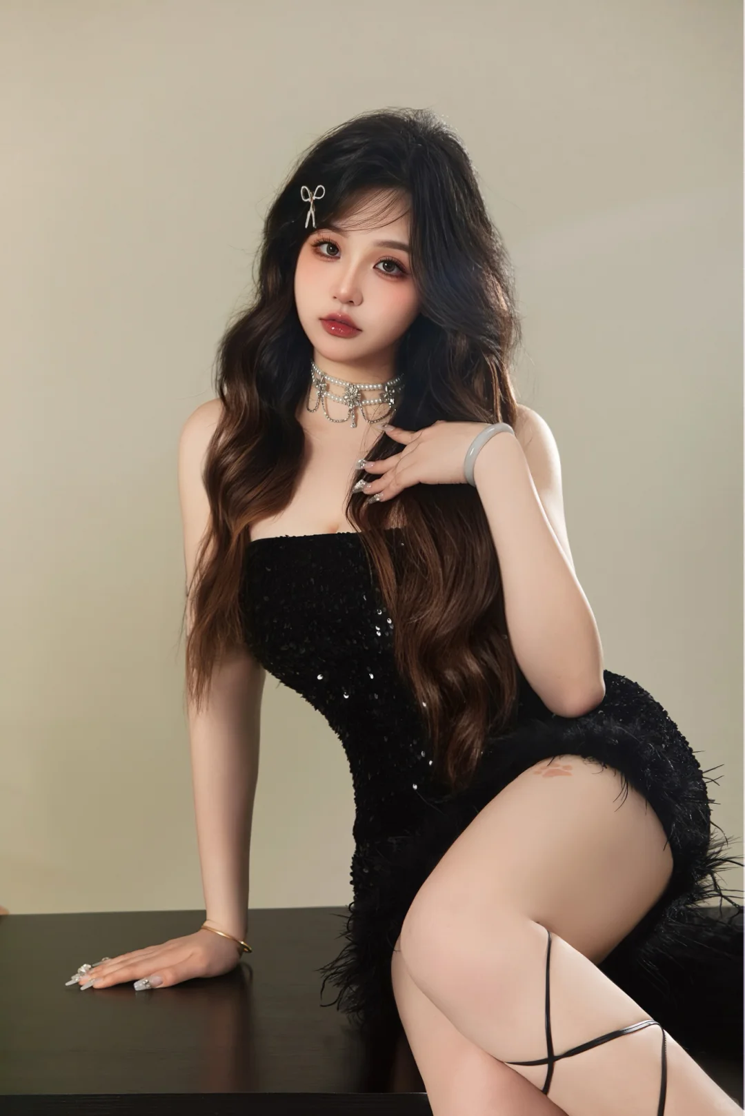 晚宴风写真，超爱这套妆容！