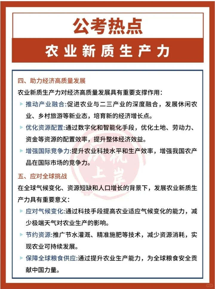 公考热点：农村新质生产力?