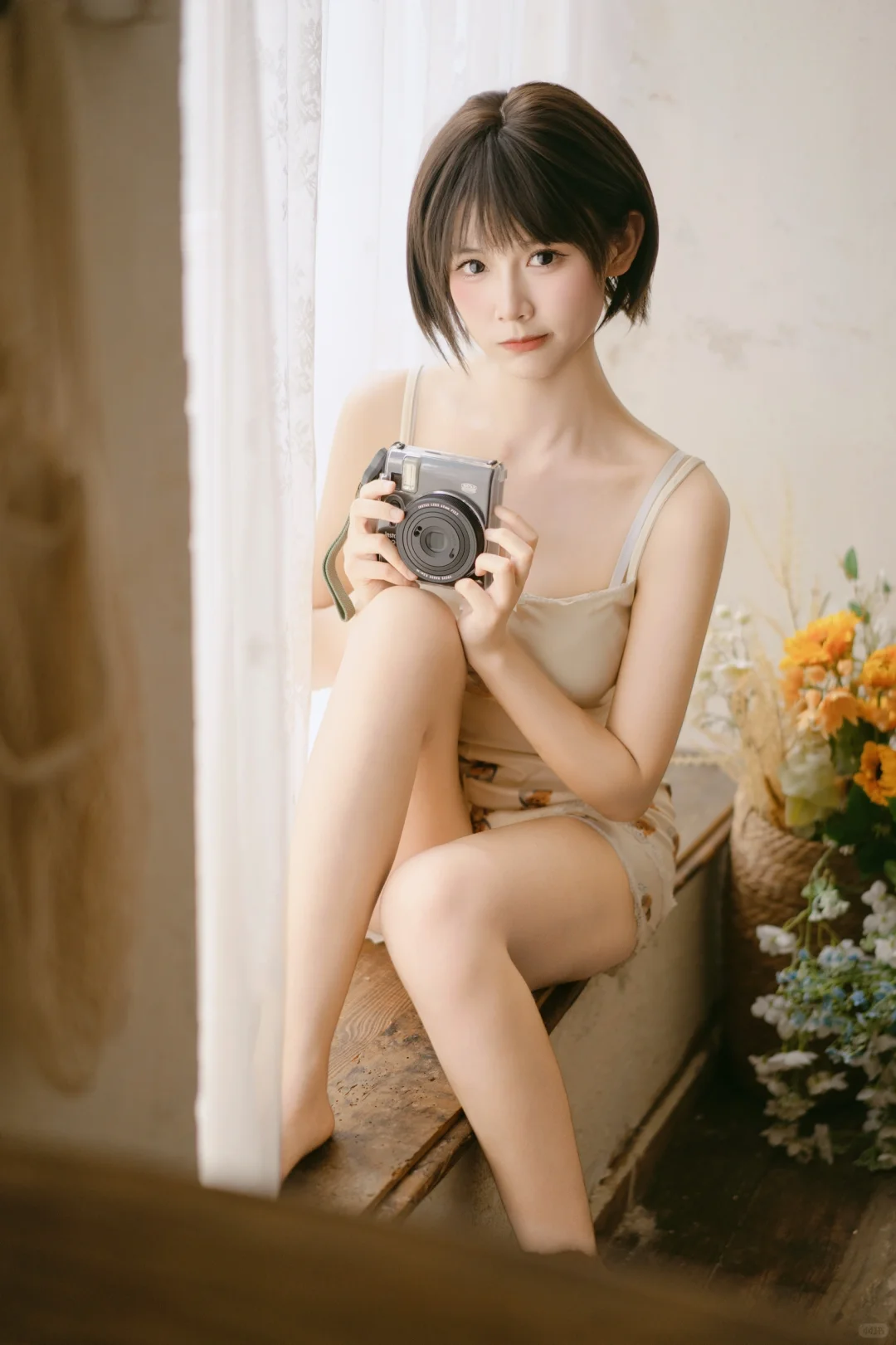 居家少女写真、慵懒感拉满(暖调)