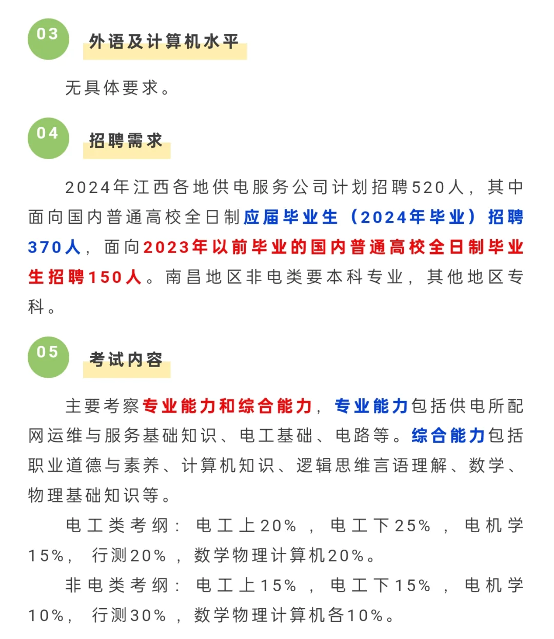 江西农电25年招聘详解