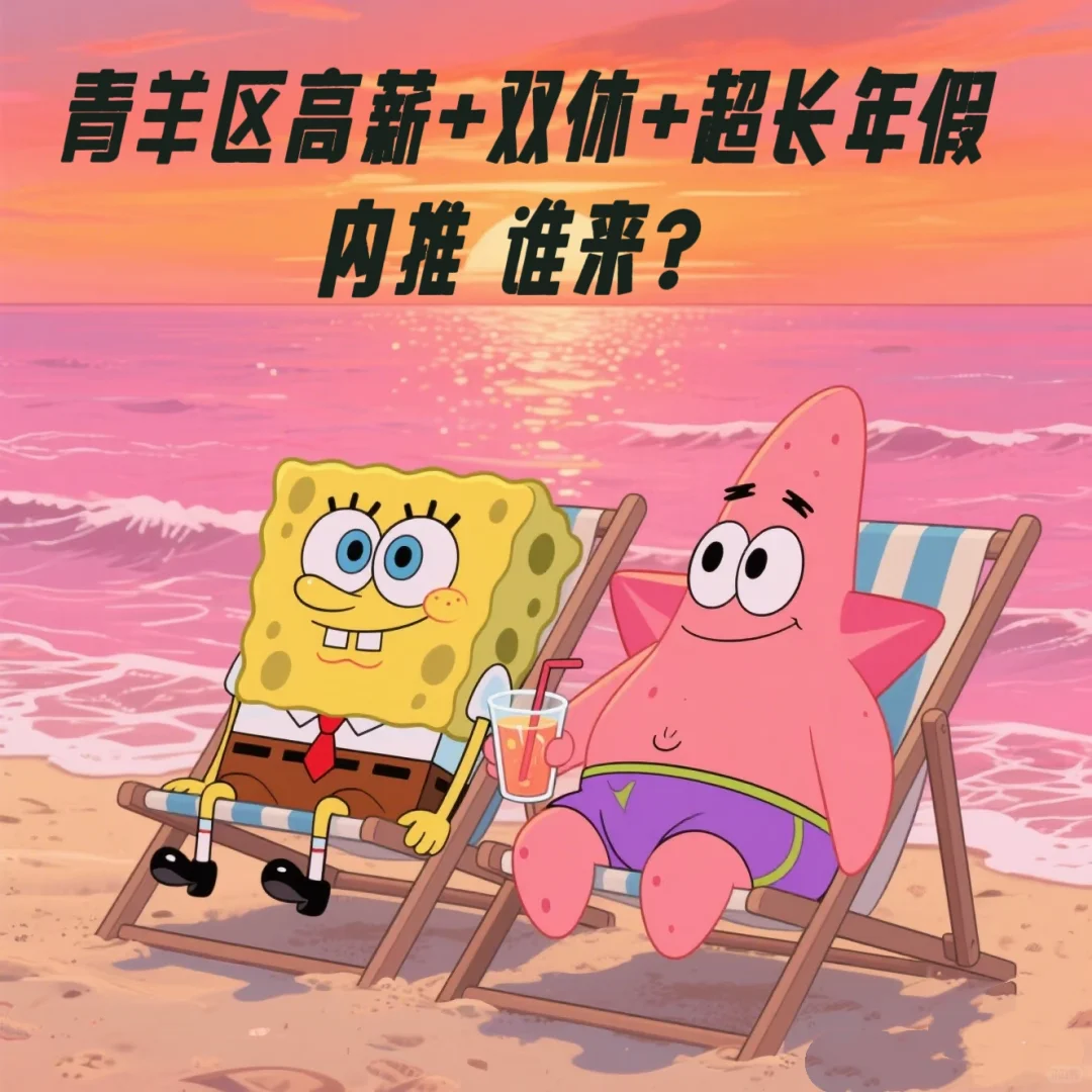 青羊区高薪➕双休➕超长年假 谁来?