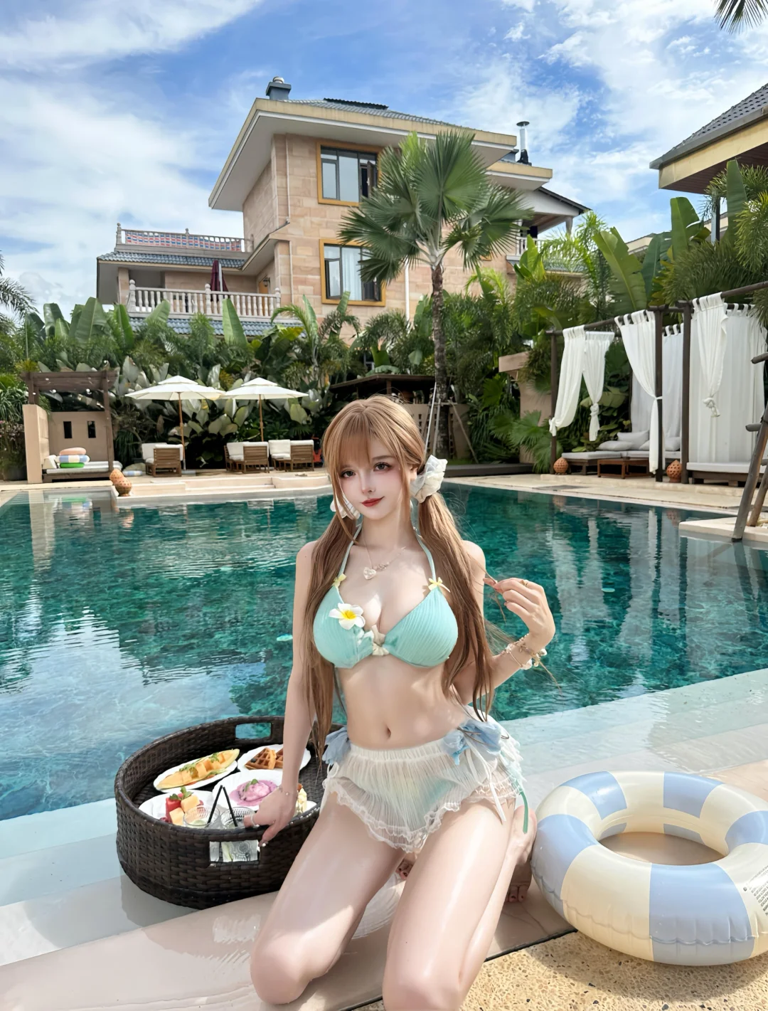 ^- ‧̫ •^ฅ玩水玩开心了???