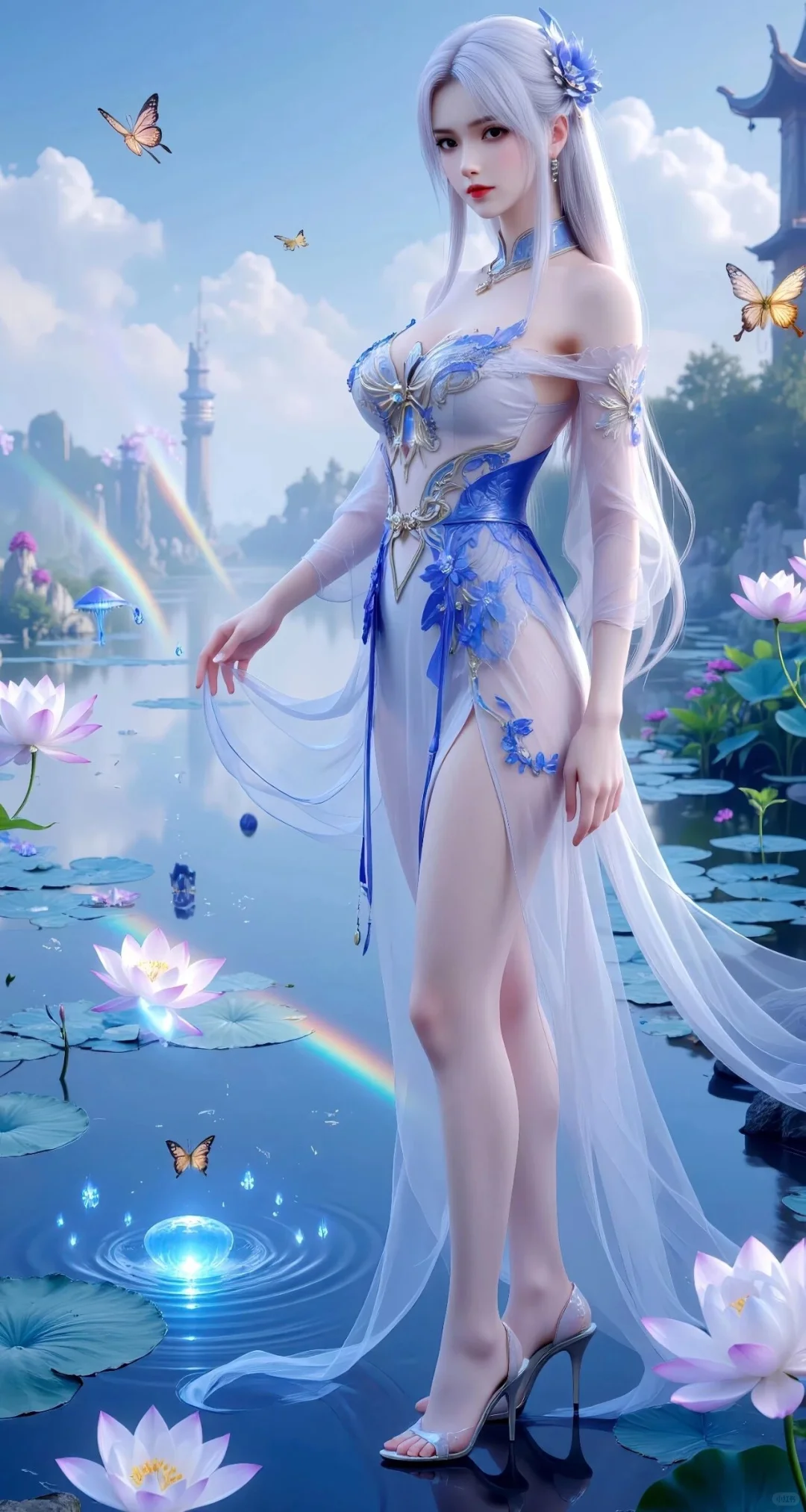 国漫女神，长腿间流转的风情，美的最高致敬