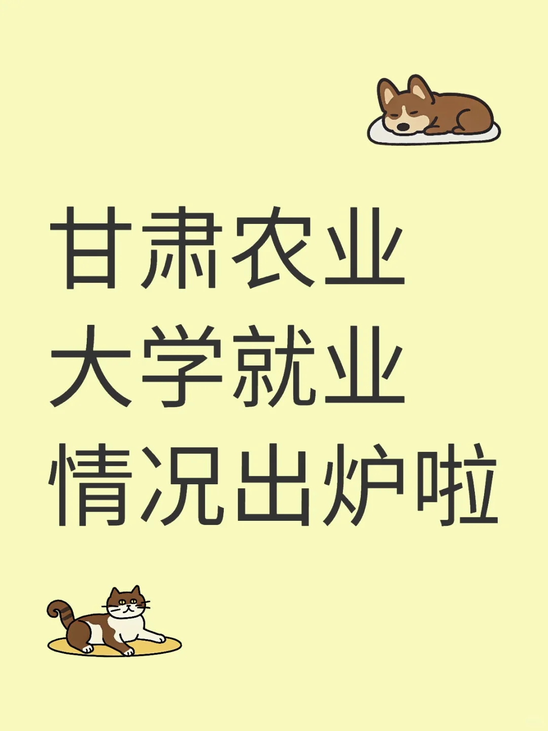 甘肃农业大学就业情况出炉啦