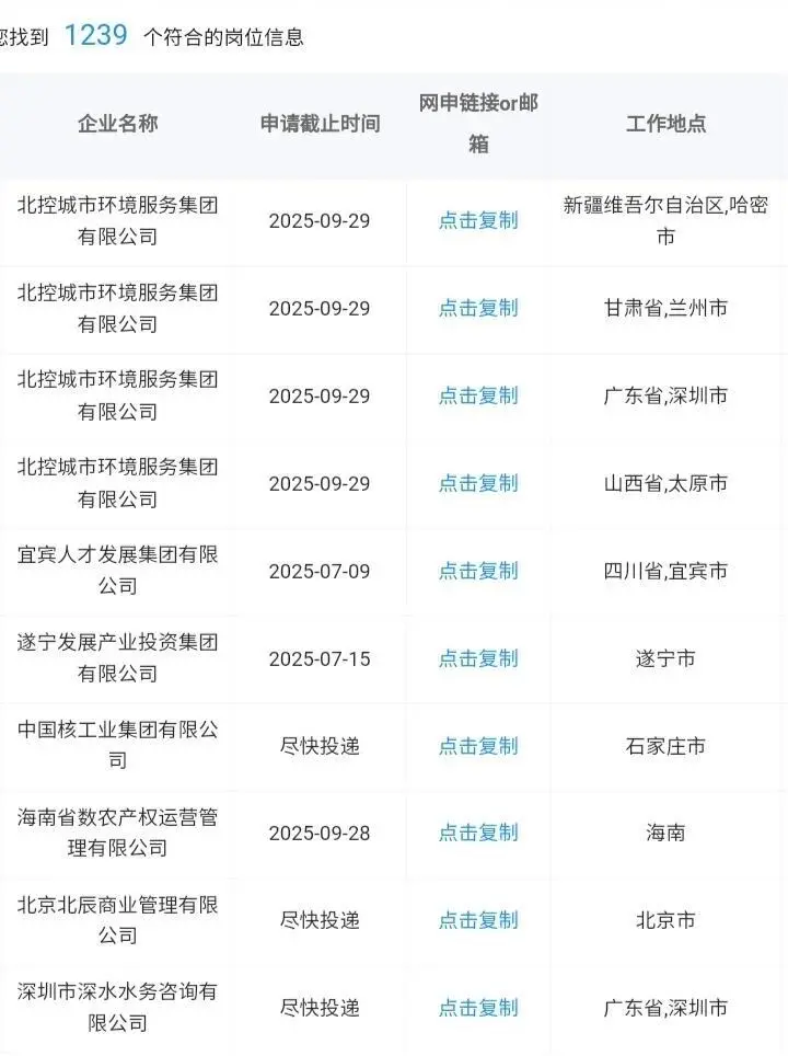 近期农业类国企校招，冲冲冲！