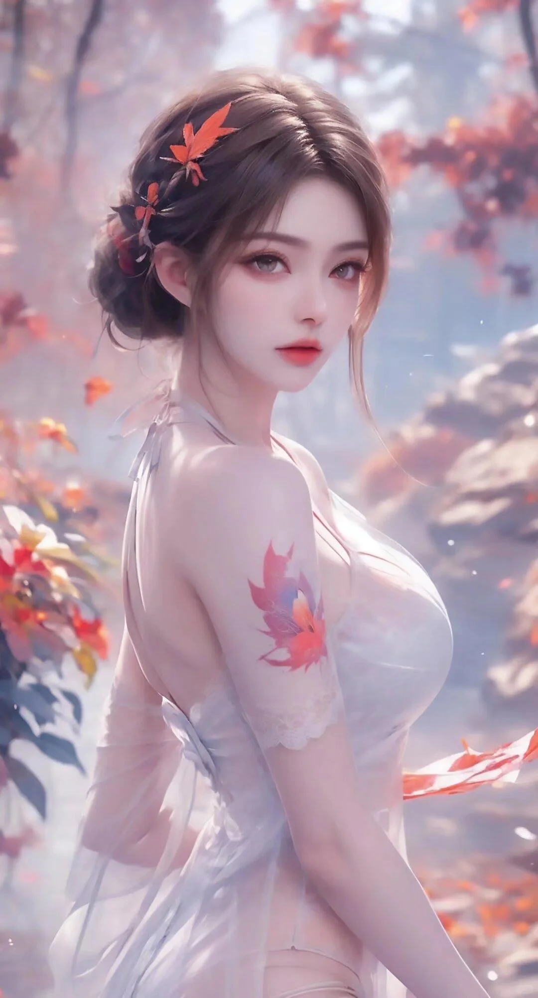 国漫女神，长腿间流转的风情，美的最高致敬
