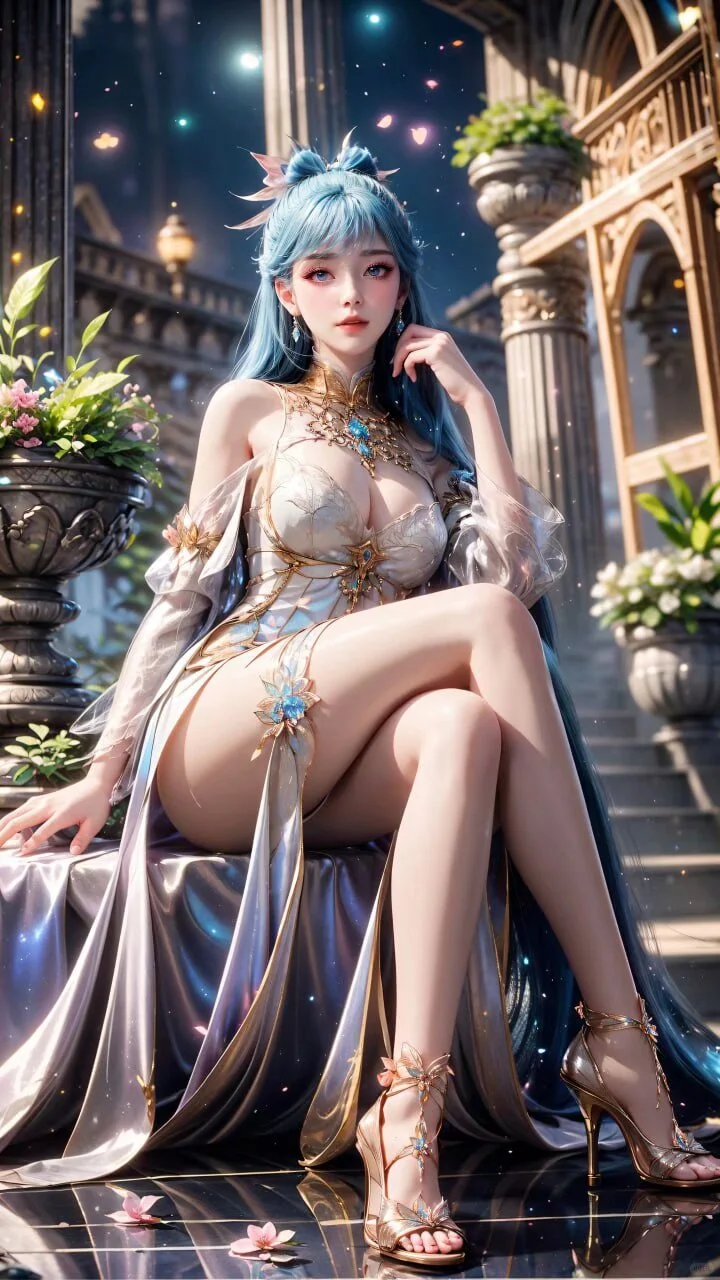 国漫女神，长腿间流转的风情，美的最高致敬