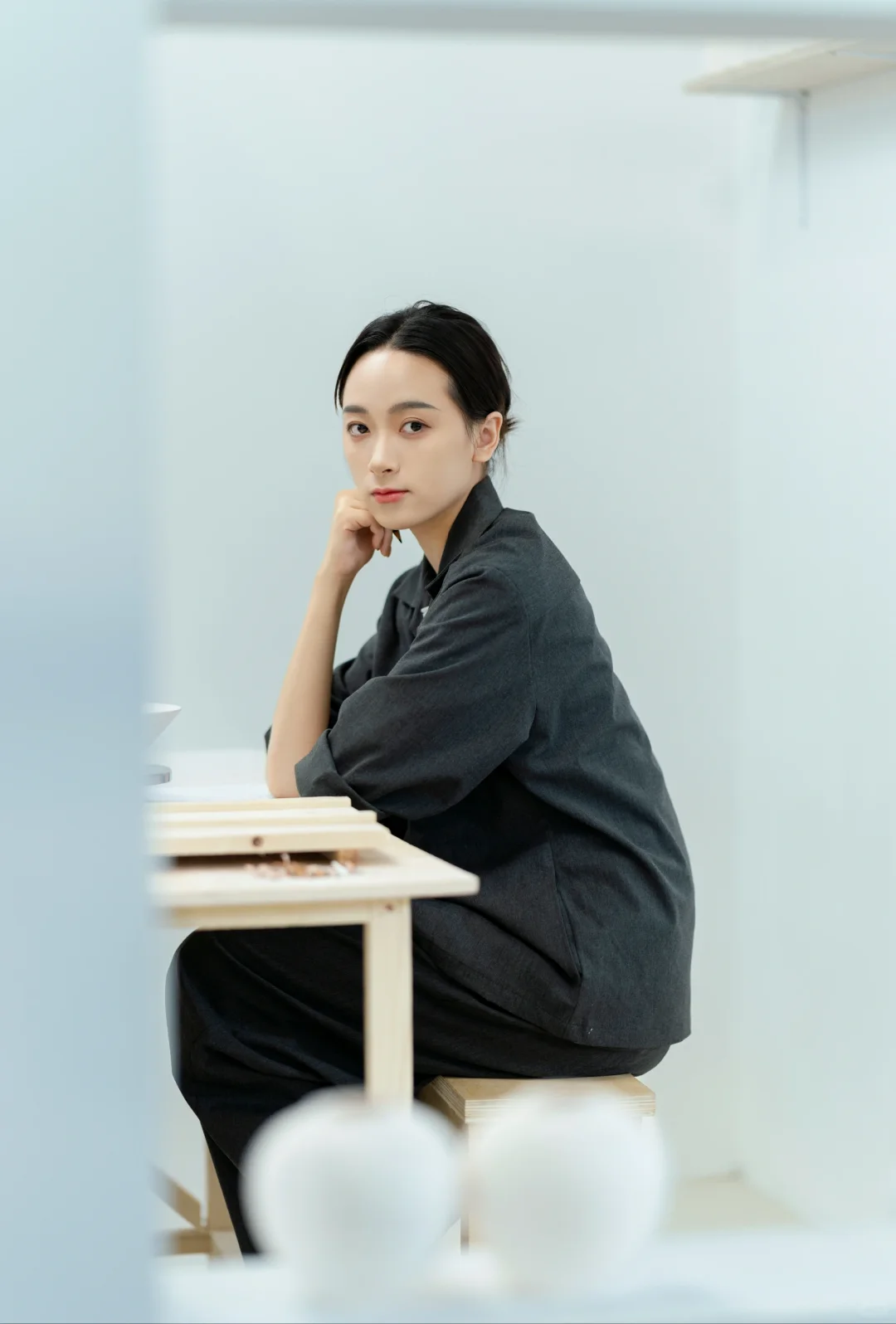 PE展会： 适马展台的模特好美呀