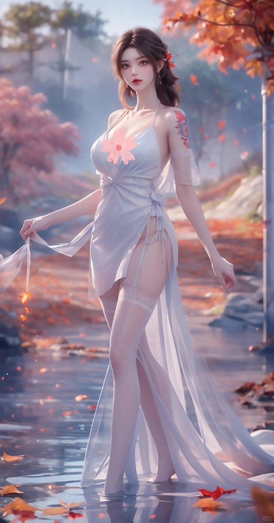 国漫女神，长腿间流转的风情，美的最高致敬