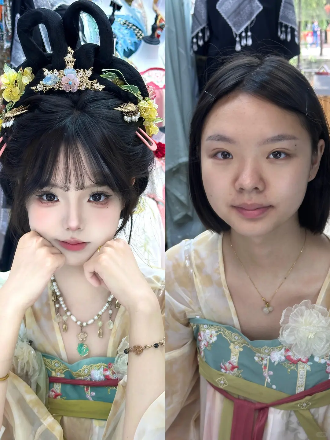 服装展示员，晚礼服汉服古装