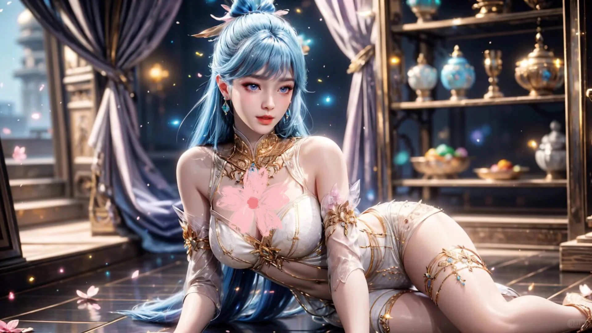 国漫女神，长腿间流转的风情，美的最高致敬