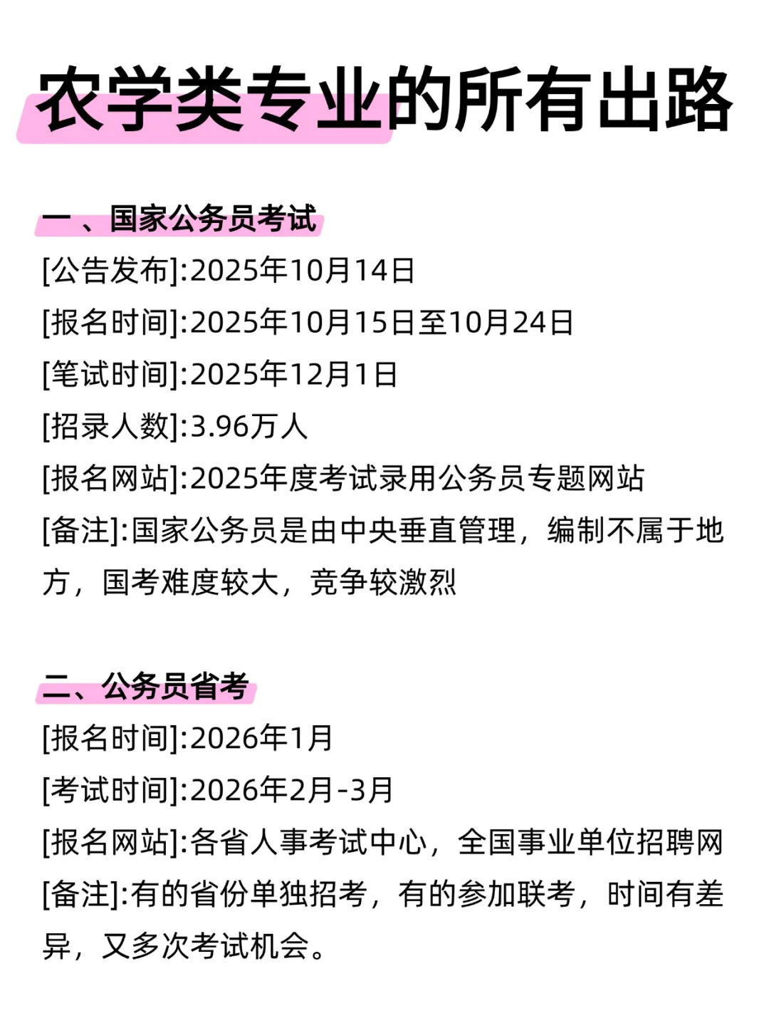 今年,农学类专业考公,简直赢麻了!!