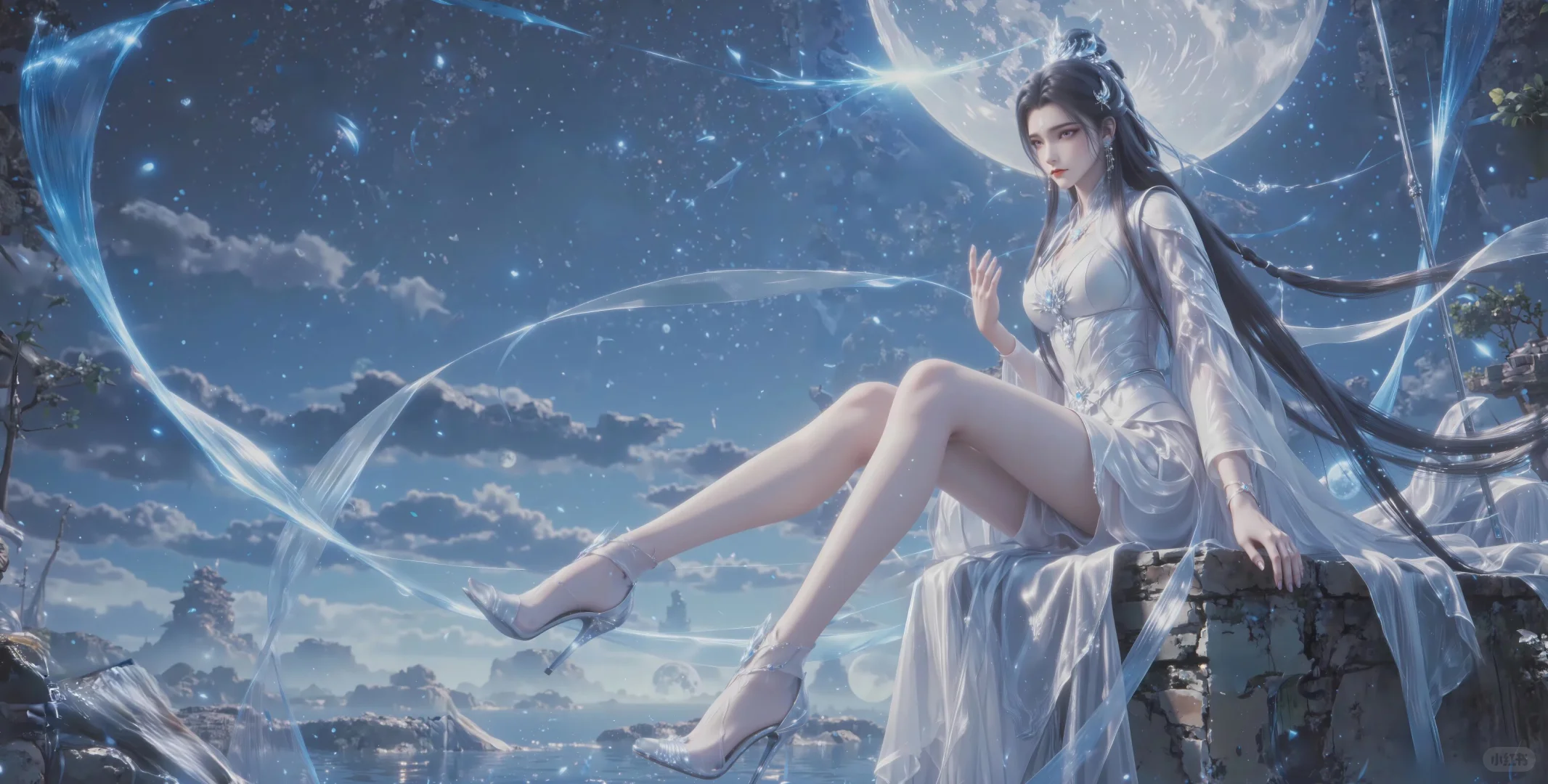 国漫女神，长腿间流转的风情，美的最高致敬