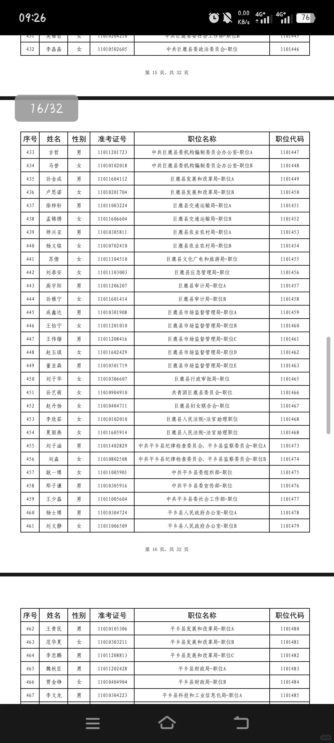 河北省考邢台公务员拟录取名单